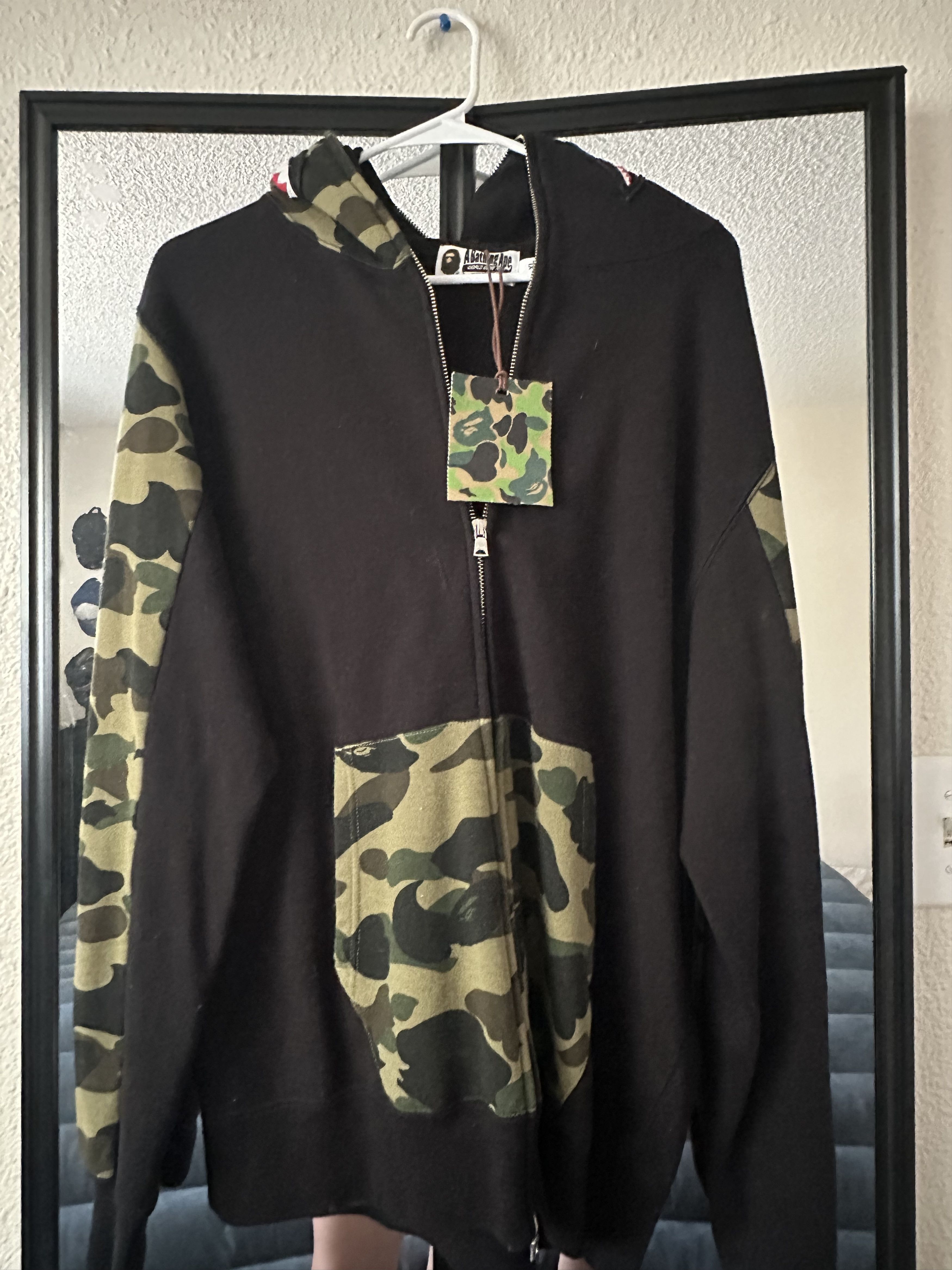 Bape 1st Camo Shark Full Zip Hoodie Size US XL / EU 56 / 4 - 1 Thumbnail