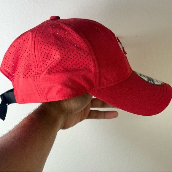 NBA NEW ERA ATLANTA HAWKS RED NBA LASER CUT MESH HAT Size ONE SIZE - 4 Thumbnail