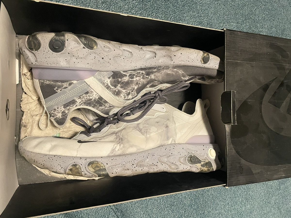 Kendrick Lamar × Nike Nike React Element 55 Kendrick Lamar “Pure Platinum” Size US 13 / EU 46 - 1 Thumbnail