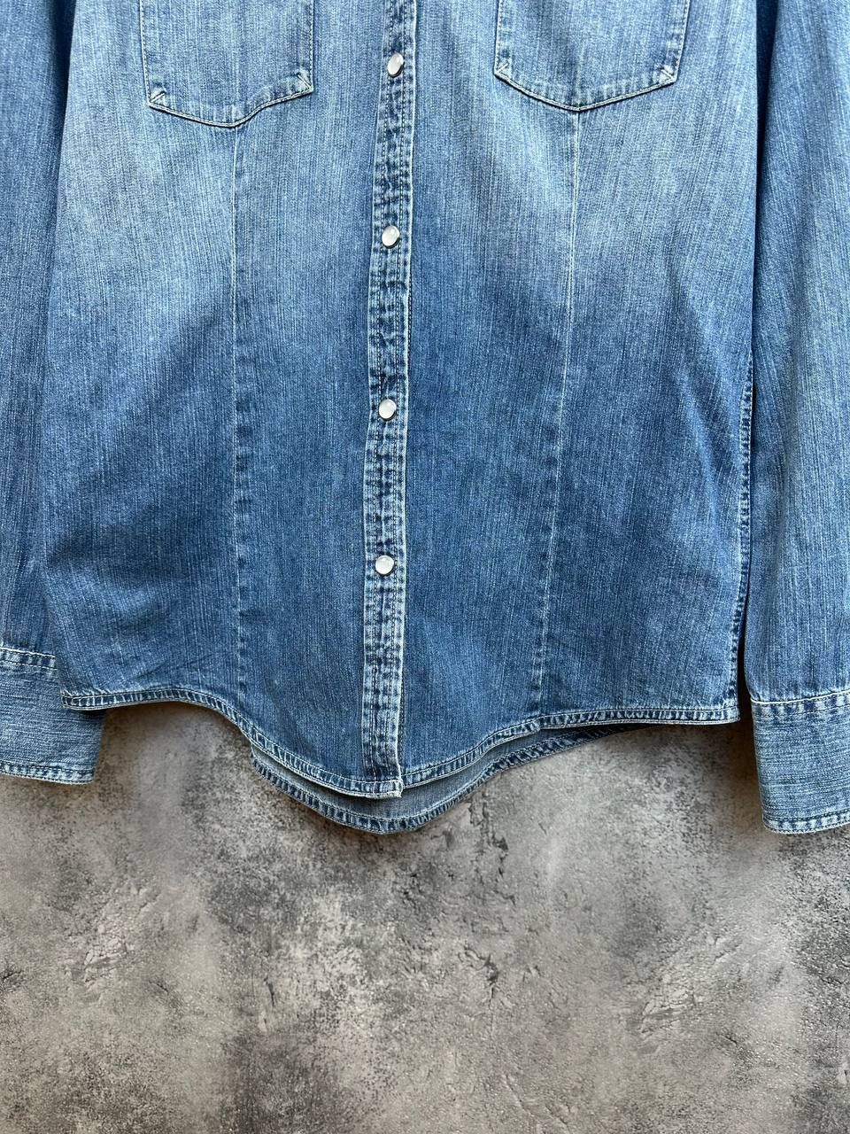 Levi's Vintage Clothing Levi’s Positively Superior Western Denim Shirt Pearl Snap Size L / US 10 / IT 46 - 7 Thumbnail