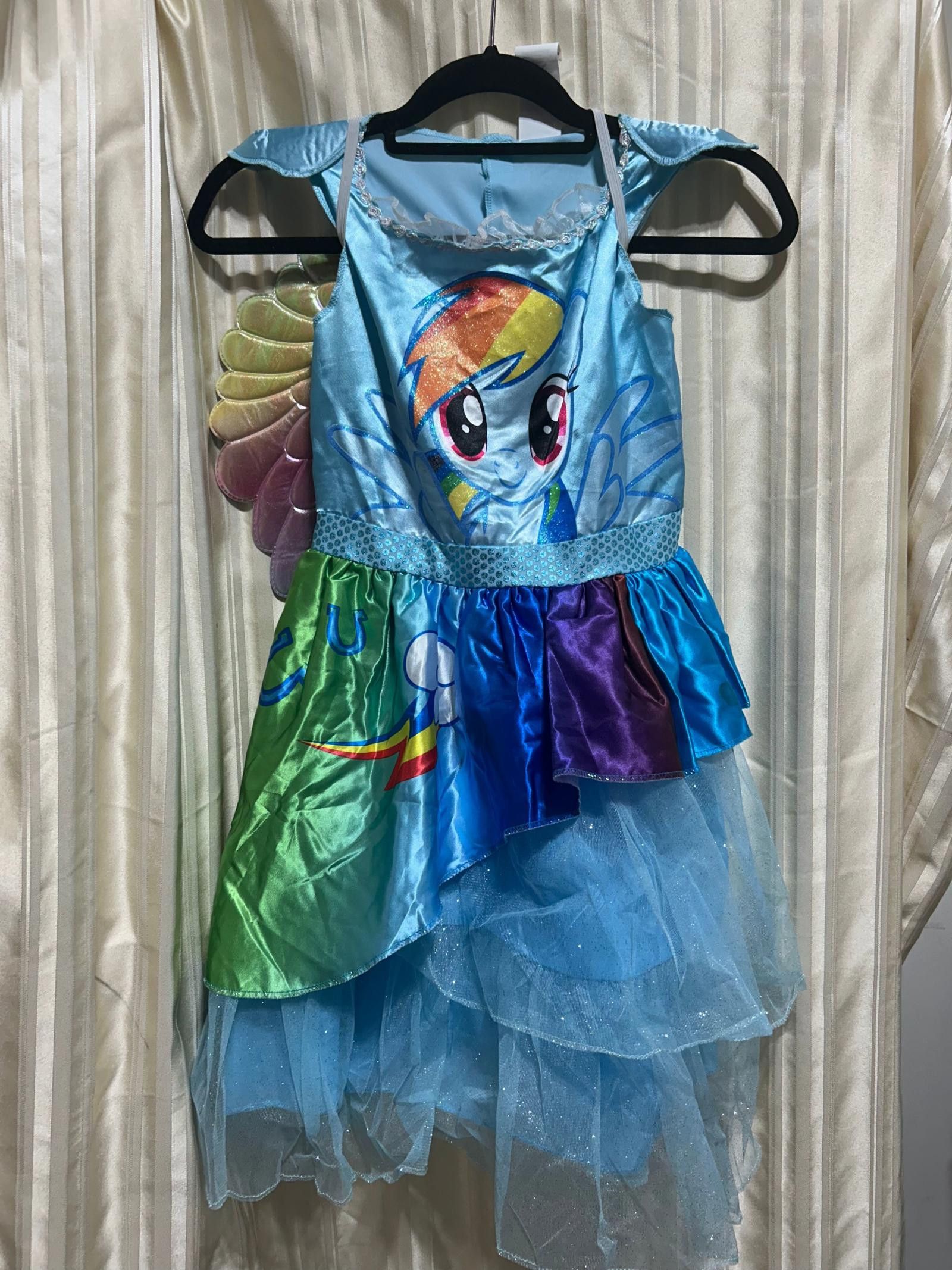 Designer My Little Pony Rainbow Dash Costume Dress with Wings - M Size XXS / US 00 / IT 34 - 1 Thumbnail