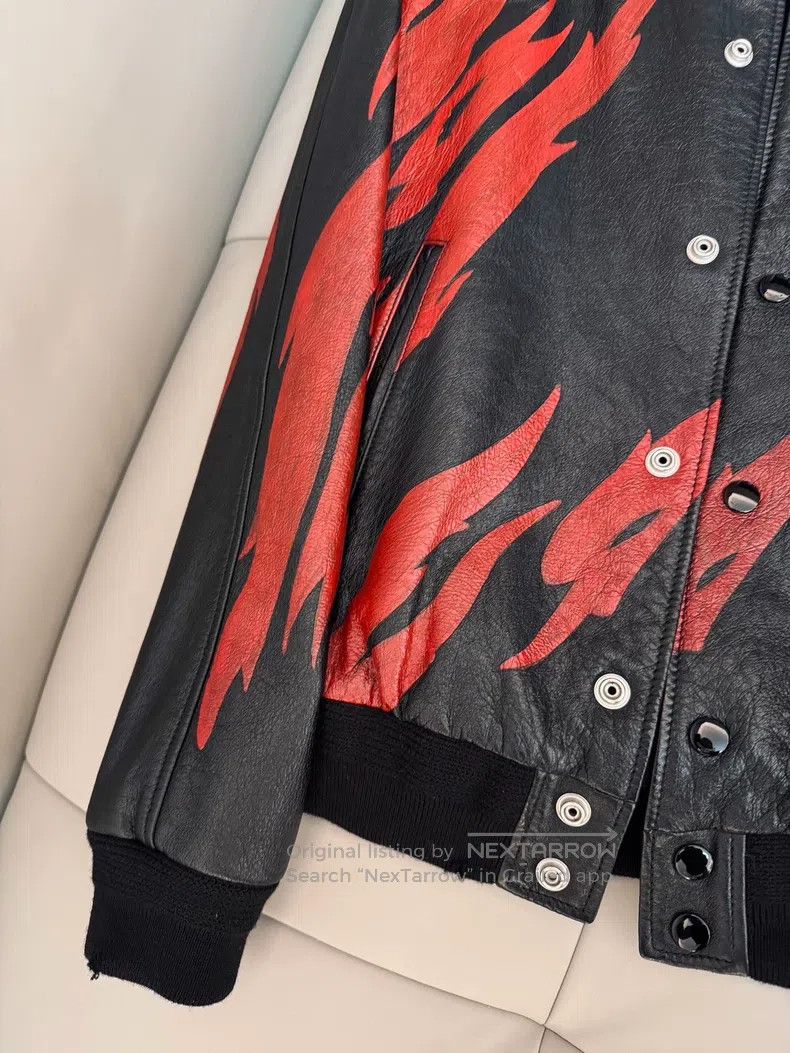 Saint Laurent Paris Saint Laurent Paris Flame Leather Jacket Size US S / EU 44-46 / 1 - 2 Thumbnail