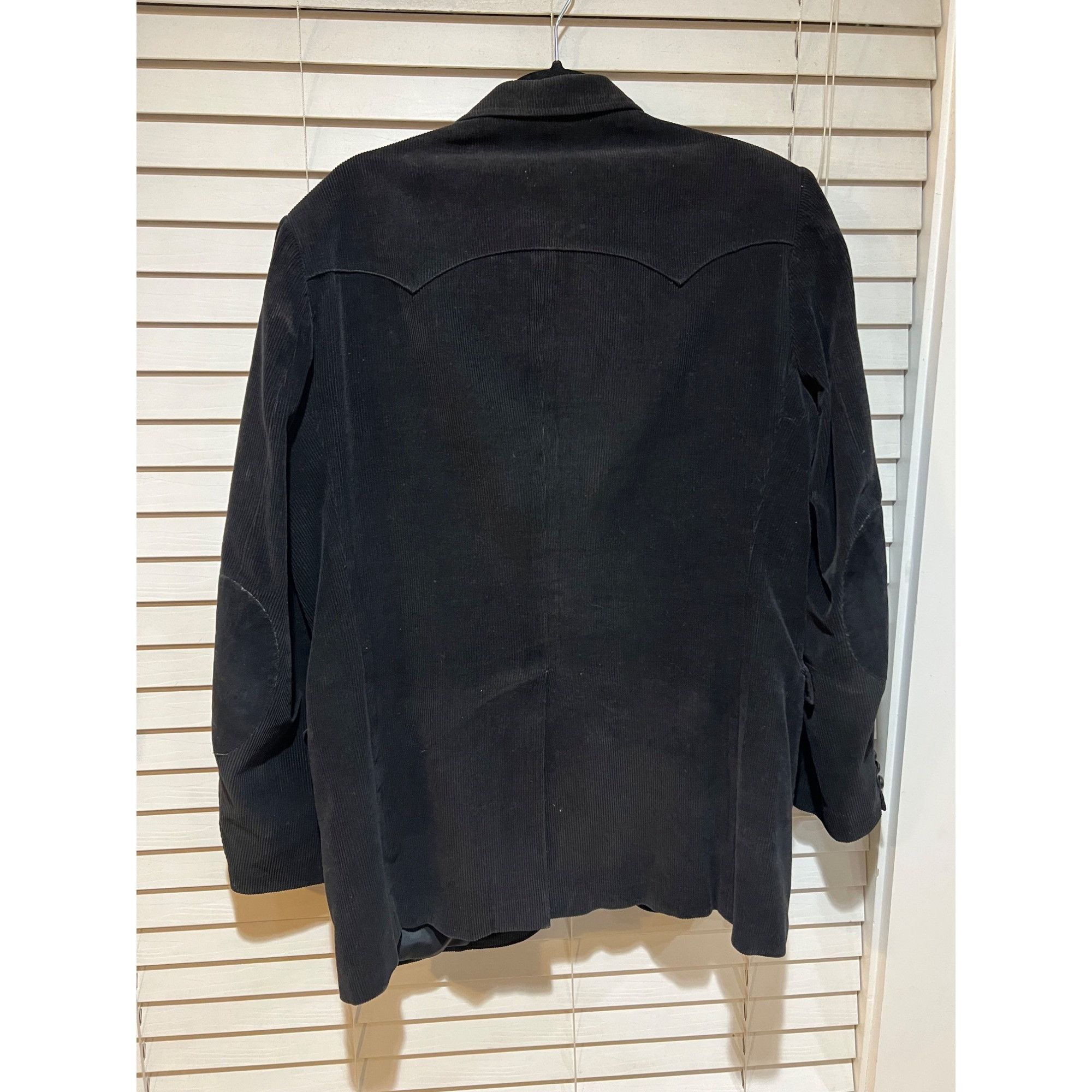 Other Circle S Texas Western Black Corduroy Blazer Sport Coat - Si Size 44L - 6 Thumbnail