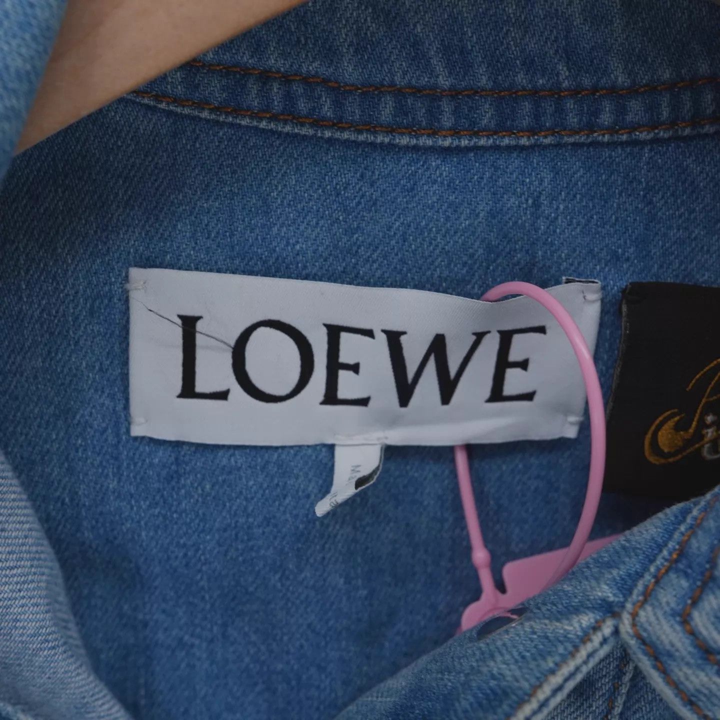 Loewe LOEWE Asymmetric Work Denim Jacket Women's Light Blue 34 98 Size XXS / US 00 / IT 34 - 3 Thumbnail