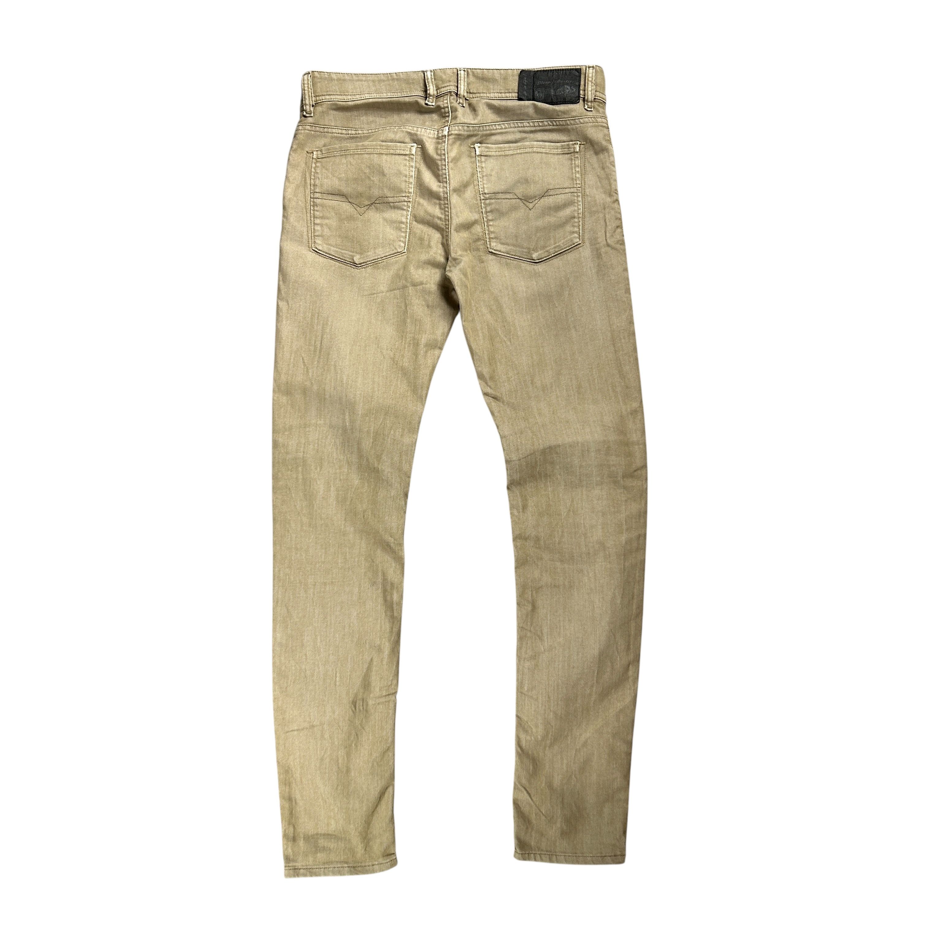 Diesel Diesel Sleenker Slim Skinny Stretch Beige Denim Jeans 32 Size US 32 / EU 48 - 2 Thumbnail