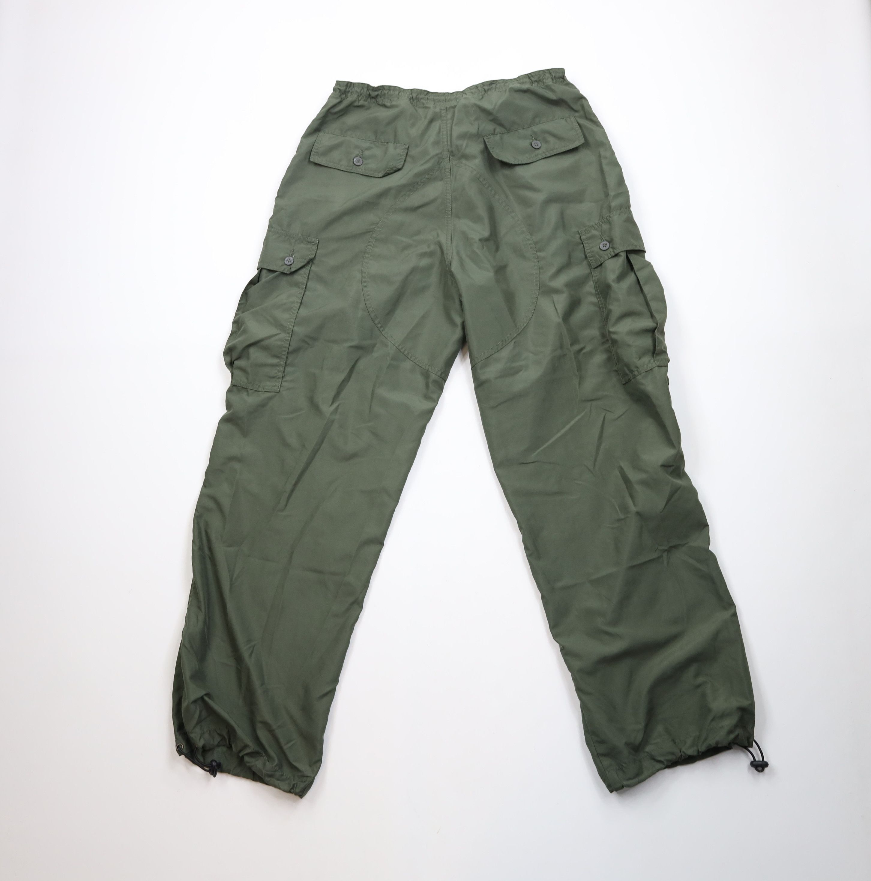 Vintage Vintage 90s Y2K Streetwear Baggy Wide Leg Cargo Pants Green Size US 32 / EU 48 - 10 Thumbnail