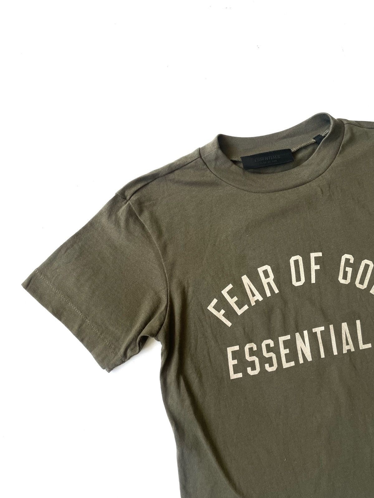 Fear of God Essentials Fear Of God Olive Women T-Shirt Big Logo Size S Size S / US 4 / IT 40 - 2 Thumbnail