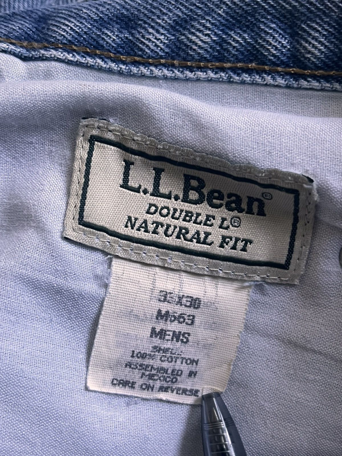 L.L. Bean × Vintage L.L.Bean Double L Jeans - Natural Fit -Vintage 2000s Denim Size US 33 - 5 Thumbnail