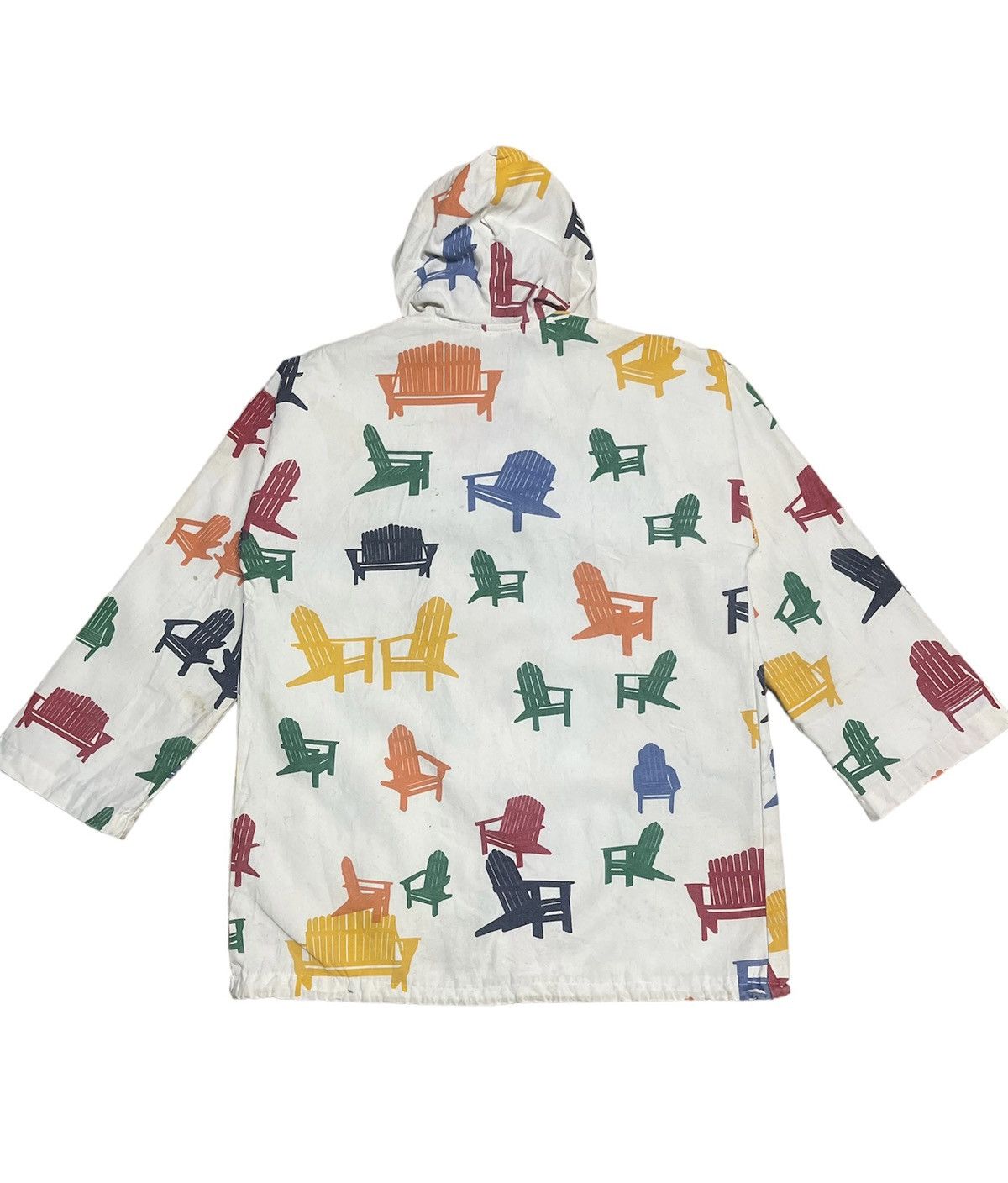 Michigan Rag Co. Jacket Adirondack Chair Print, Snap Closure