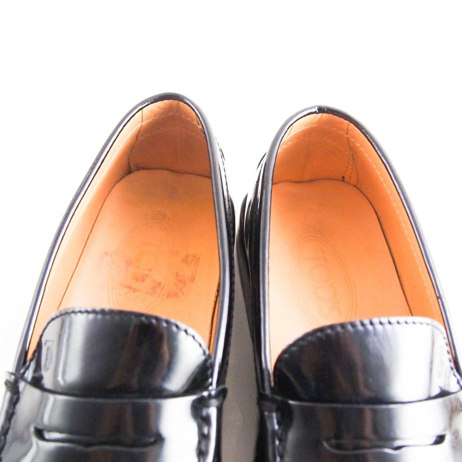 Tod's TOD's Penny Loafer Black Patent Leather Mens EU 41 US 8 $580 Size US 8 / EU 41 - 4 Thumbnail