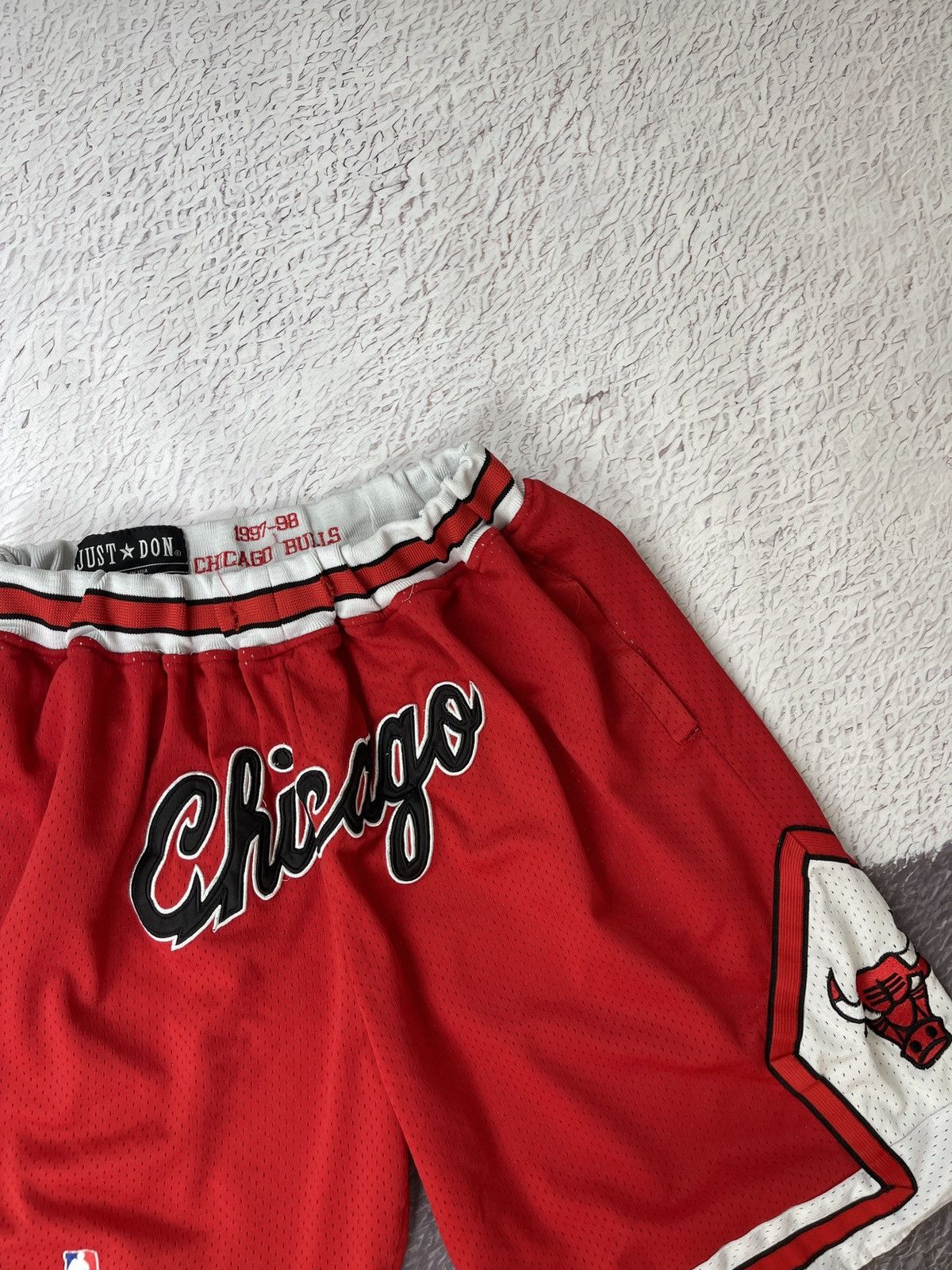 NBA Chicago Bulls Just Don vintage made in USA shorts 1997-98 Size US 30 / EU 46 - 8 Thumbnail