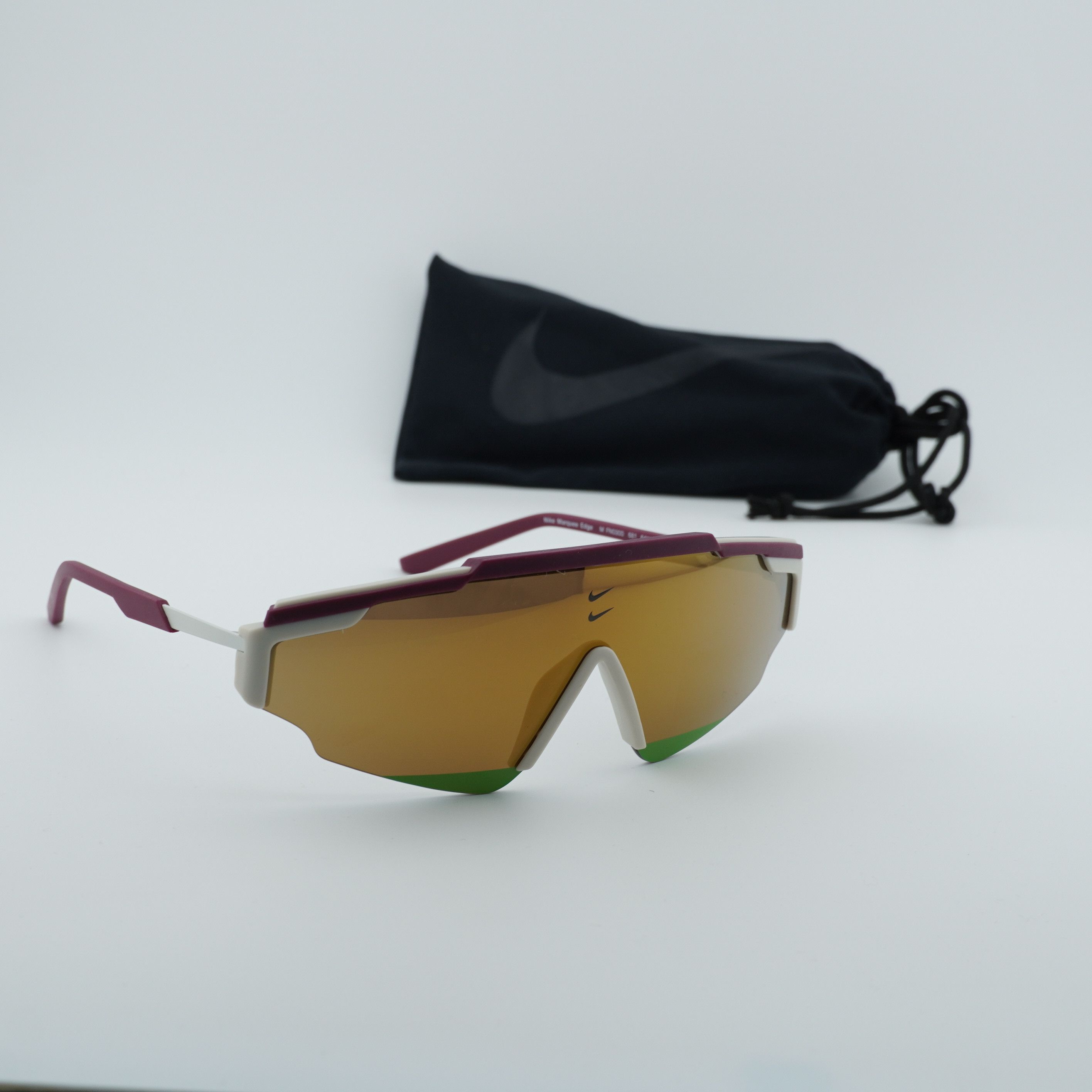 Nike NIKE MARQUEE EDGE M 681 Sunglasses Maroon Shield Frame Size ONE SIZE - 1 Thumbnail