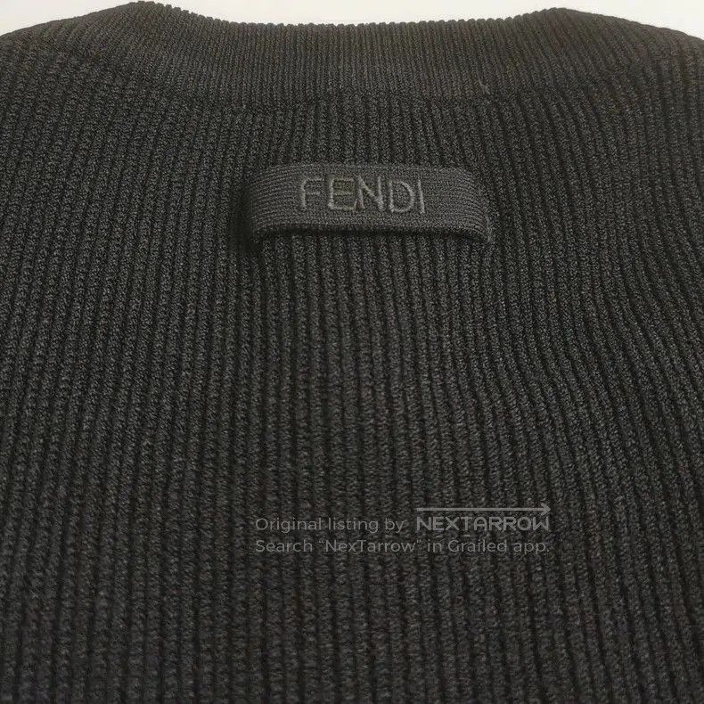 Fendi Fendi Solid Color Crewneck Knit Top. Size US M / EU 48-50 / 2 - 3 Thumbnail