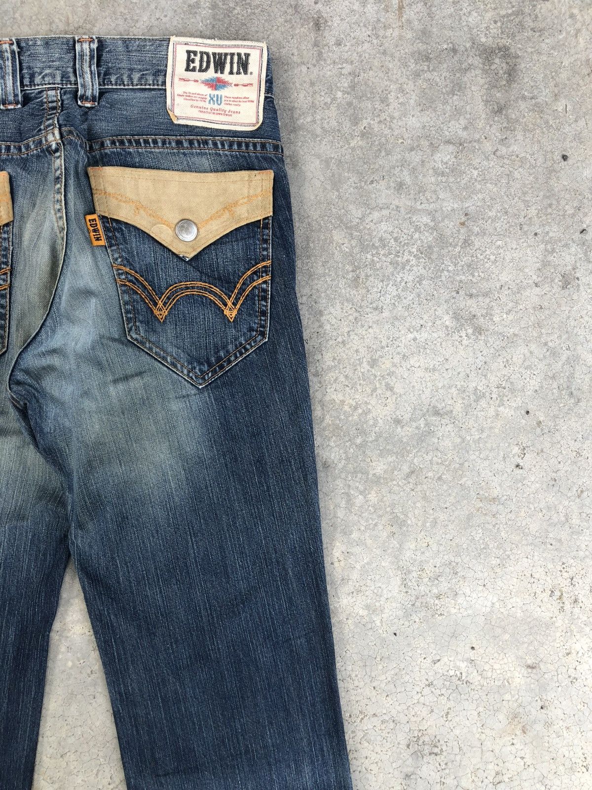 Who Decides War Japanese Edwin Navajo Flared Jeans Bootcut Distressed Size US 33 - 10 Thumbnail