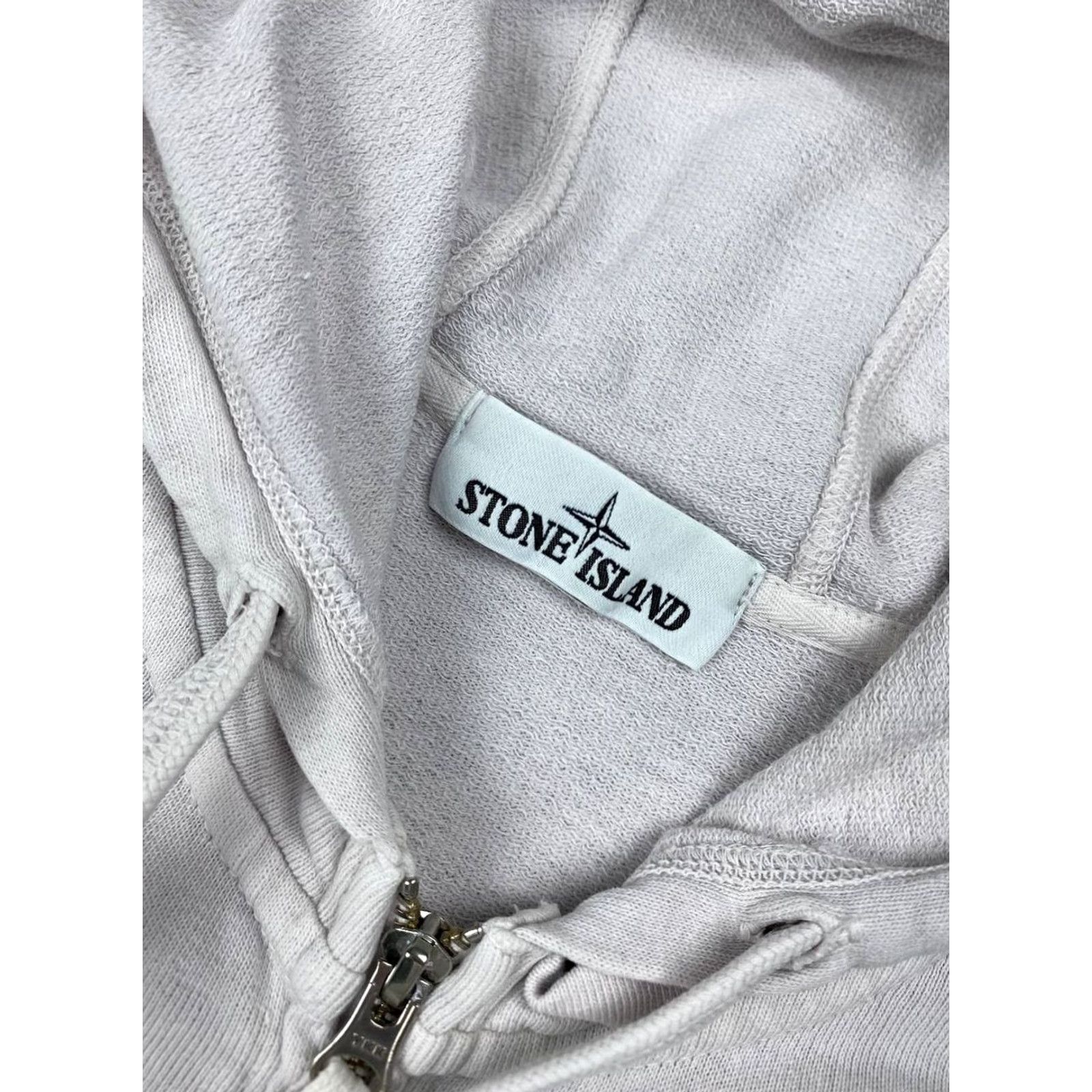 Stone Island VINTAGE Stone Island Zip Hoodie Men XL White Size US XL / EU 56 / 4 - 2 Thumbnail