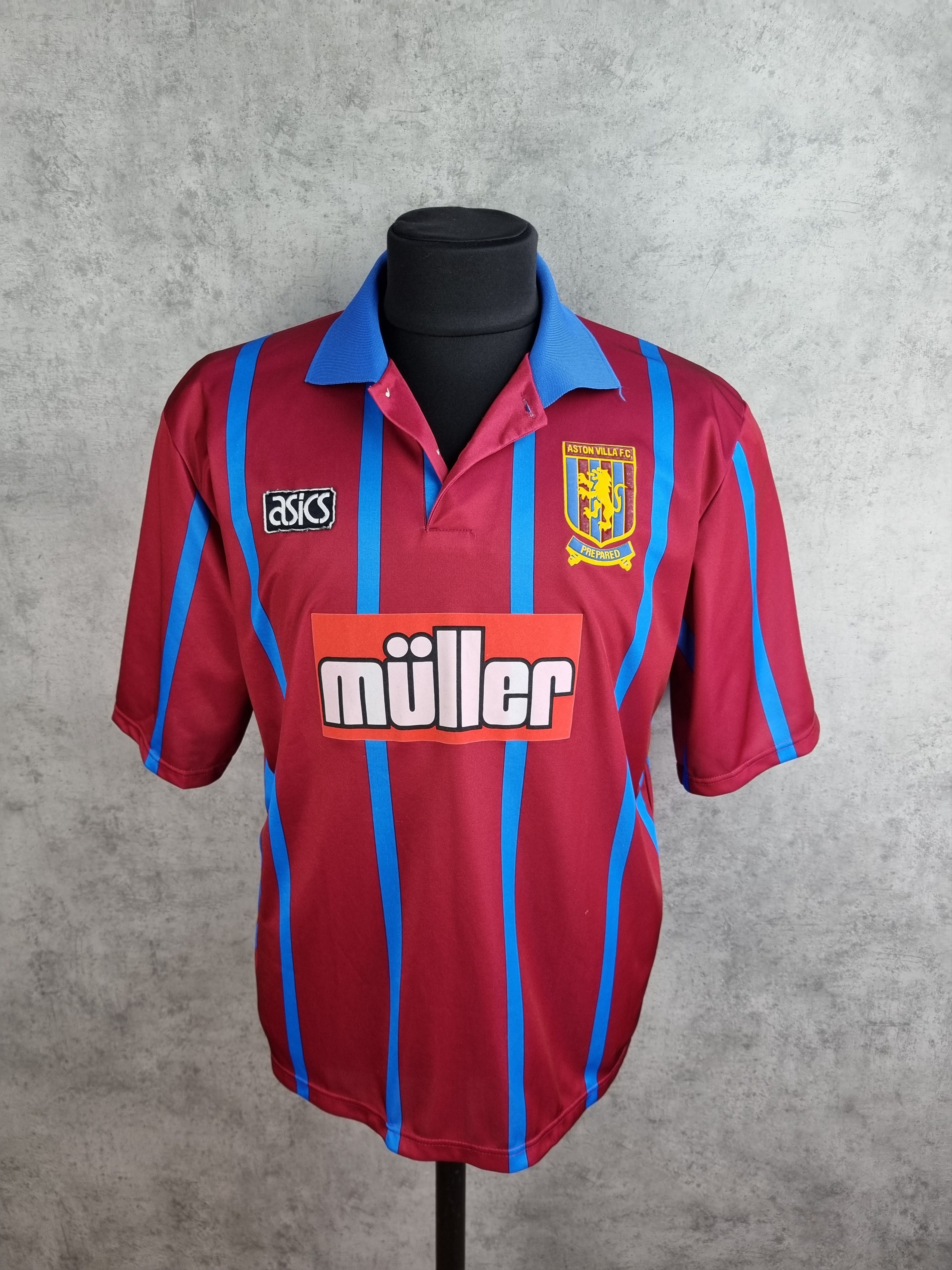 Asics × Vintage Aston Villa F.C. Prepared Vintage Jersey Size US L / EU 52-54 / 3 - 5 Thumbnail