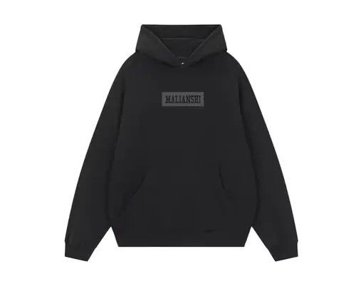 Designer Vintage Letter Print Thickened Loose Hooded Sweatshirt Size US L / EU 52-54 / 3 - 5 Thumbnail