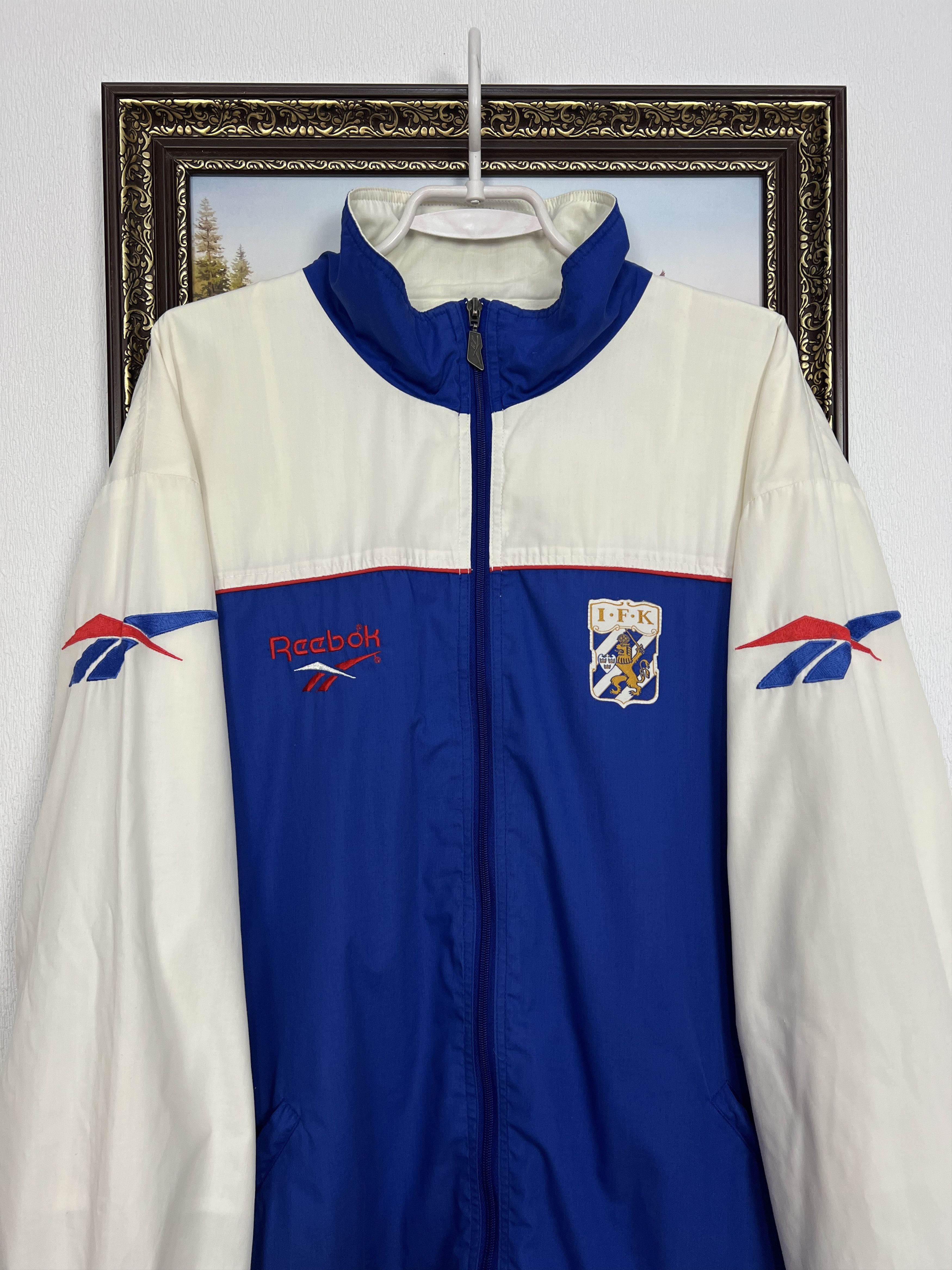 Reebok Vintage 90s Reebok IFK Goteborg Football Jacket Soccer Track Size US XL / EU 56 / 4 - 2 Thumbnail