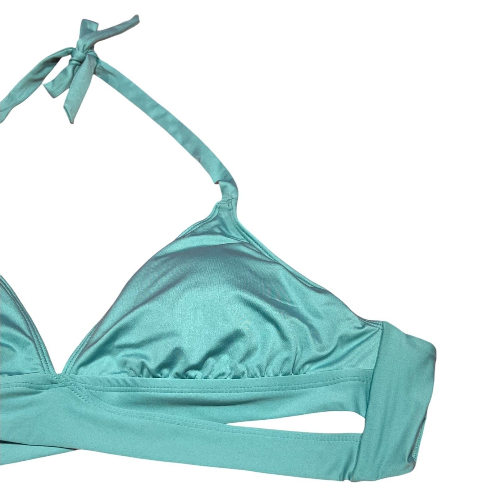 Other Shade & Shore - Women's Triangle Bralette Faux Wrap Halter B Size ONE SIZE - 9 Thumbnail