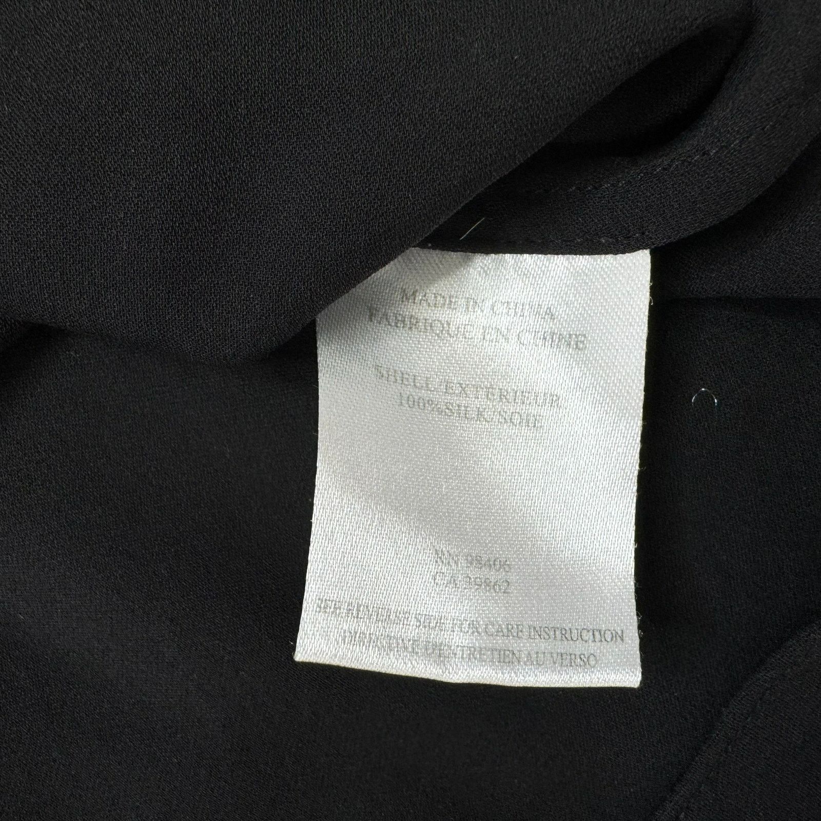 Theory THEORY Meighlan Black Sleeveless Silk Top Small Women V-neck Size S / US 4 / IT 40 - 7 Thumbnail