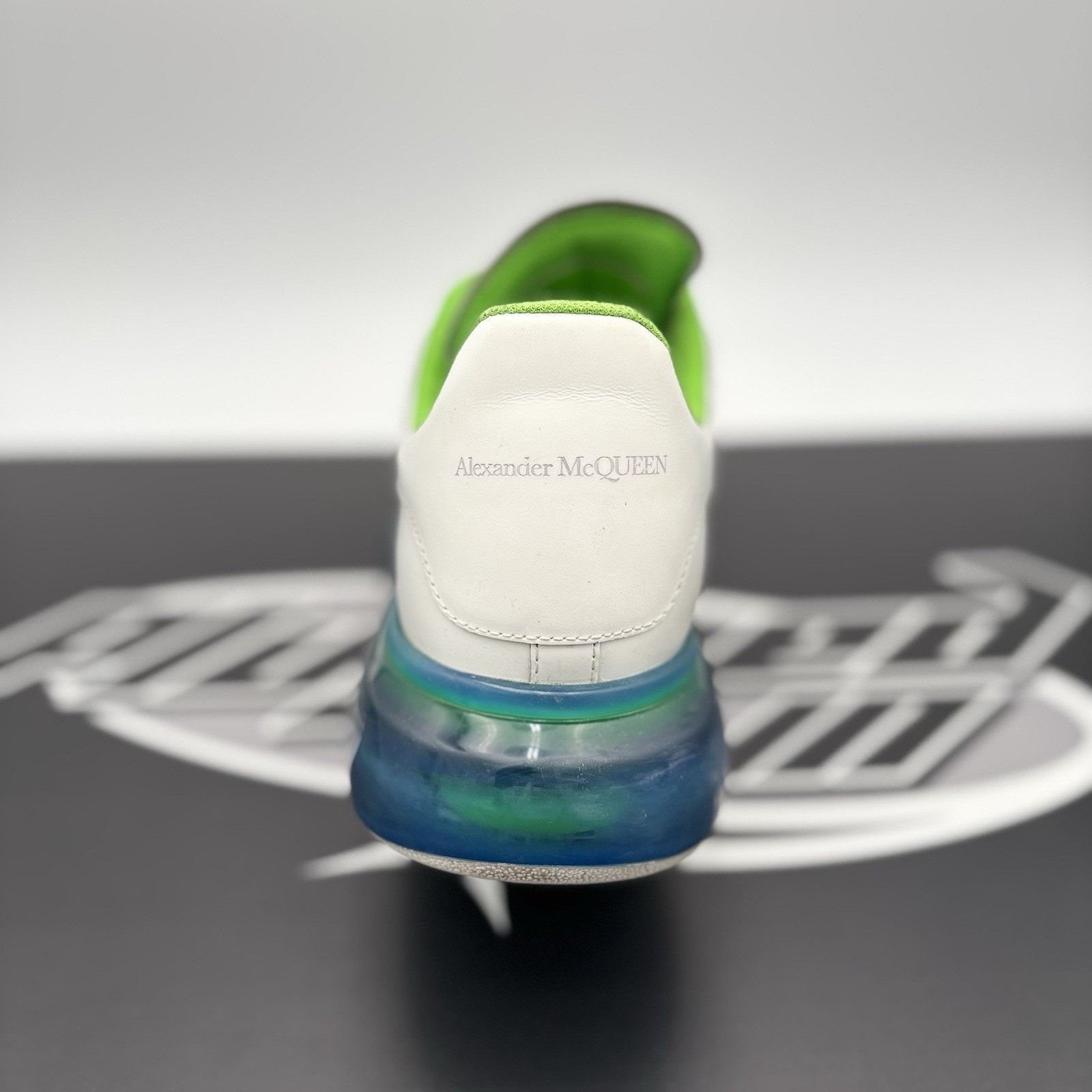 Alexander McQueen Alexander McQueen ' Transparent Sole White, Lime ' Size US 12 / EU 45 - 12 Thumbnail