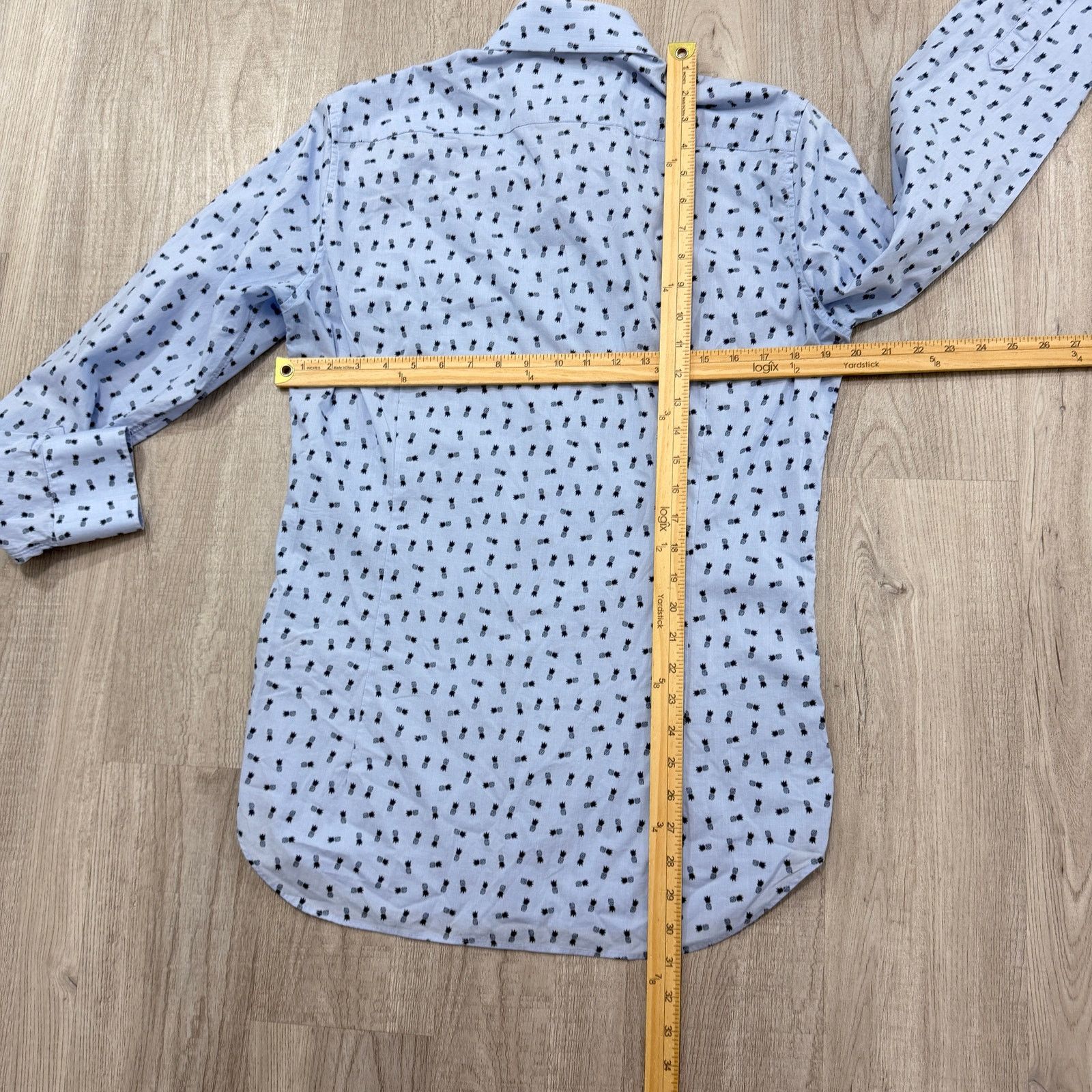 Bonobos Bonobos Shirt Men's 15.5 - 34 Blue Pineapple All Over Print Size US M / EU 48-50 / 2 - 6 Thumbnail