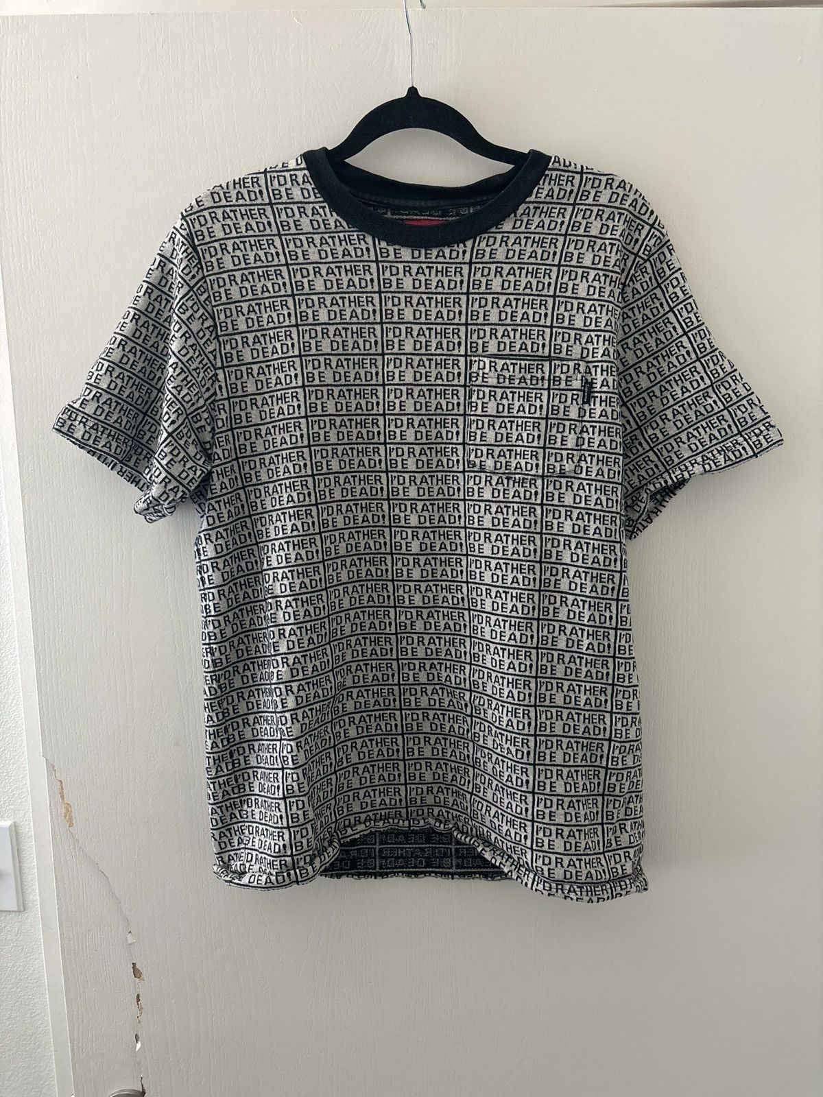 Supreme Supreme “Rather be dead” knit jacquard short sleeve shirt. Size US M / EU 48-50 / 2 - 1 Thumbnail