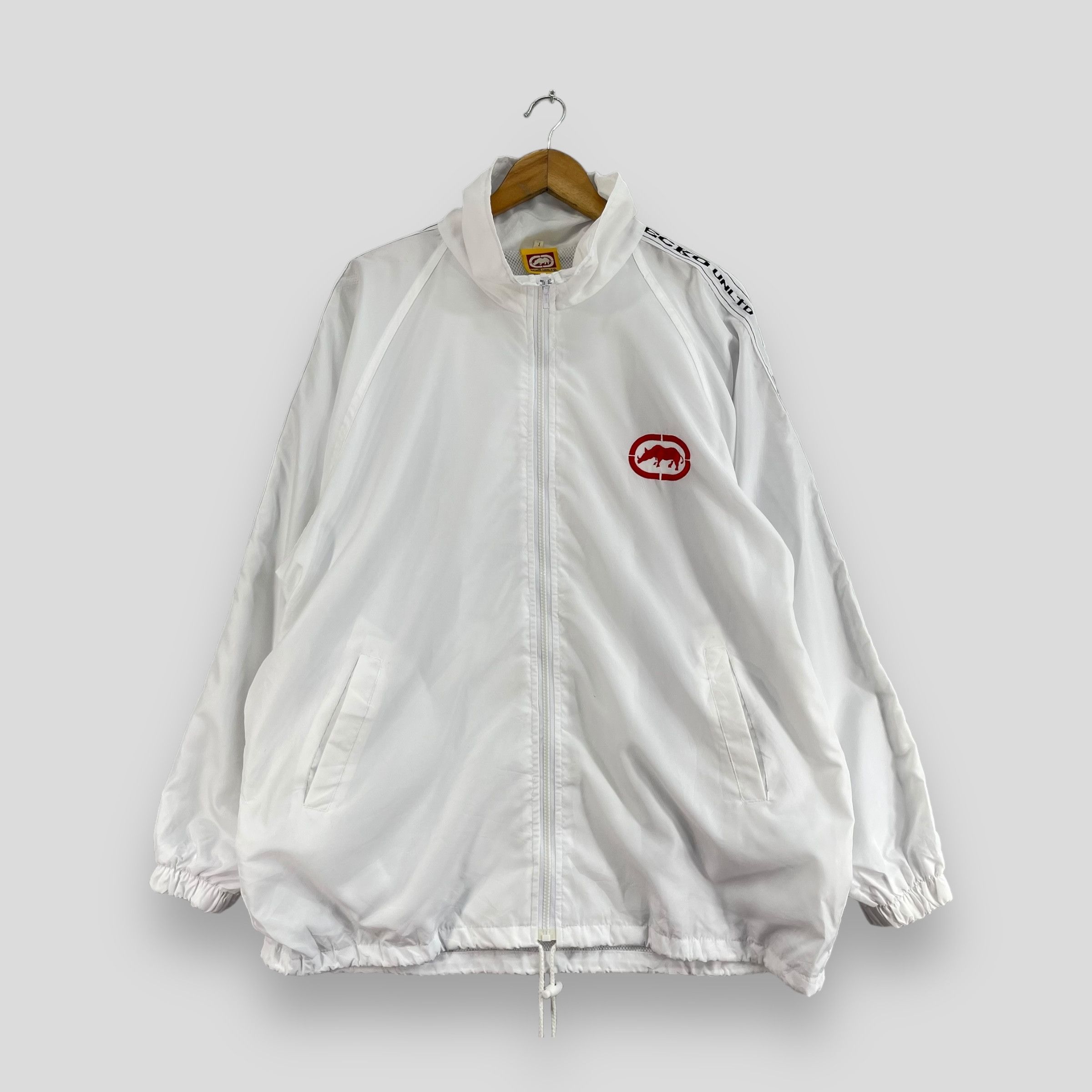 Ecko Unltd. × Vintage Vintage ECKO FUNCTION Back Hit Logo Embroidery Windbreaker Size US L / EU 52-54 / 3 - 5 Thumbnail