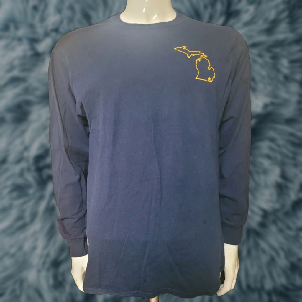 Gildan Harolds Place Brooklyn MI Long Sleeve T Shirt Large Blue Gildan Unisex Adults Bar Shirt Mens Womens Boys Girls Size US L / EU 52-54 / 3 - 1 Thumbnail
