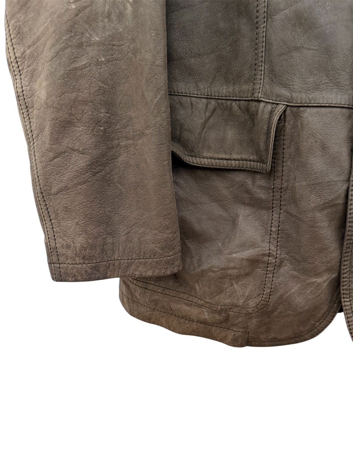 Genuine Leather × Henry Cotton's HENRY COTTON CASUAL JACKET SOFT LEATHER Size US M / EU 48-50 / 2 - 5 Thumbnail
