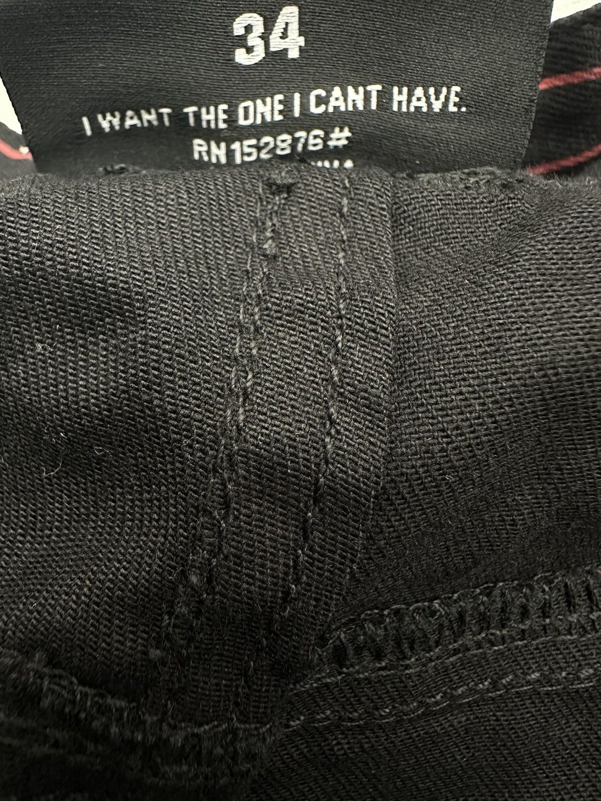 Pleasures Pleasures Red + Black Striped Zip Logo Denim Jeans Sz. 34 Size US 34 / EU 50 - 6 Thumbnail