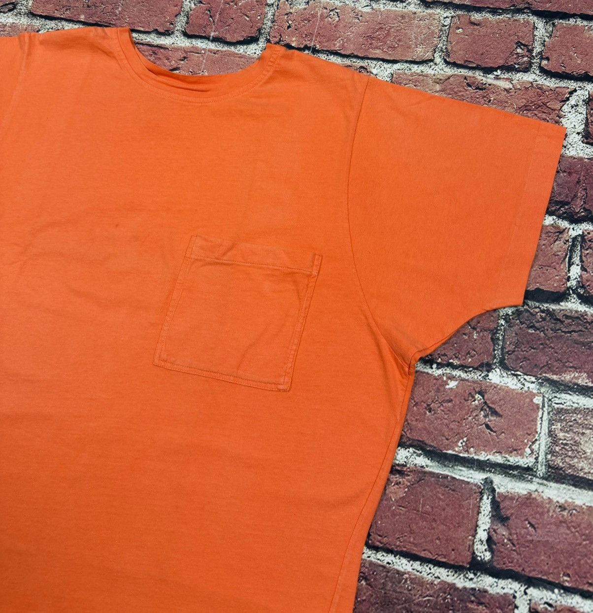 Other Vintage Forenza Orange Blank T Shirt Single Stitch Surf Boxy Size XL / US 12-14 / IT 48-50 - 3 Thumbnail