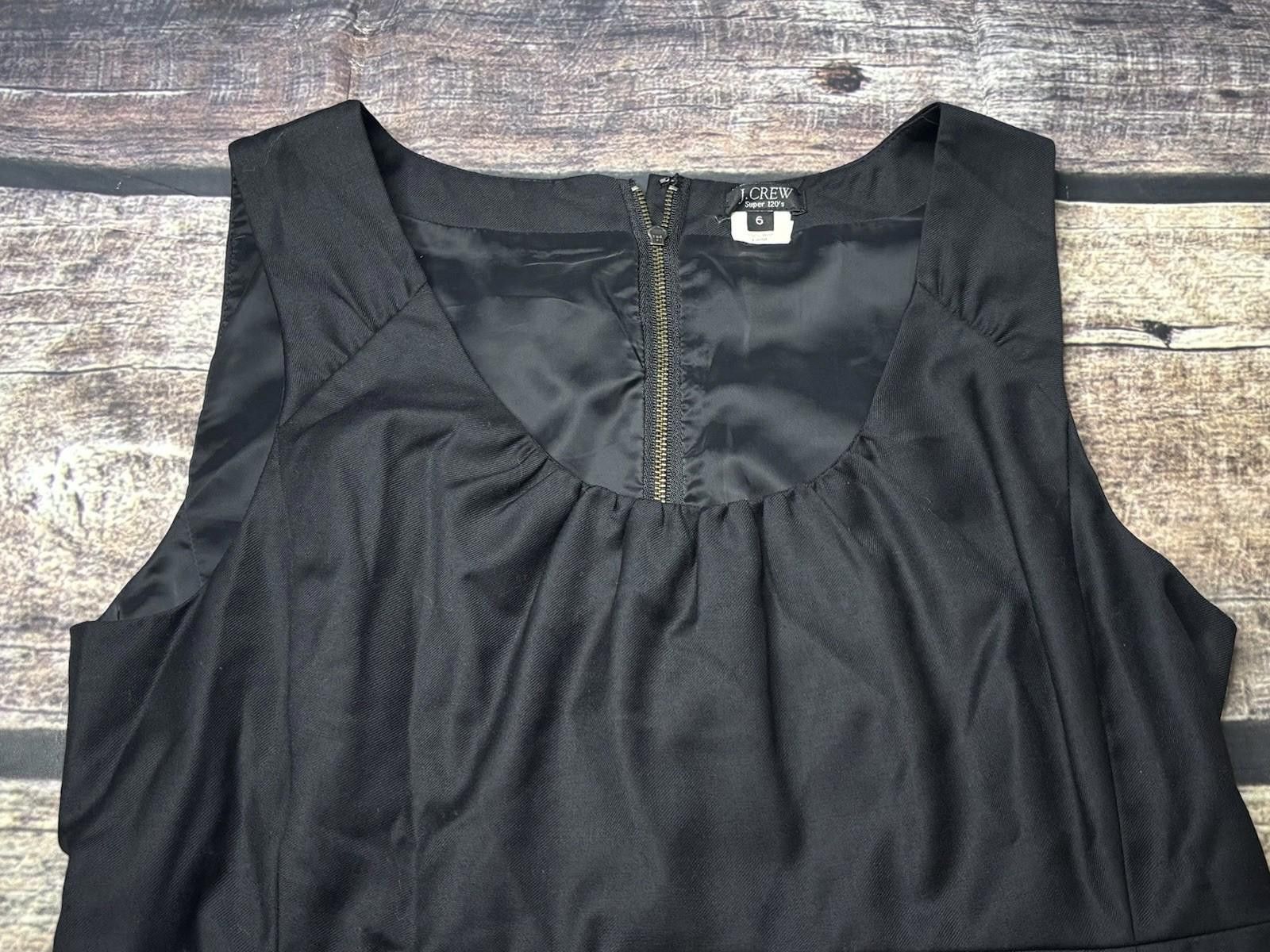J.Crew J Crew Super 120’s Women 6 Wool Knee Length Sheath Dress Size XS / US 0-2 / IT 36-38 - 4 Thumbnail