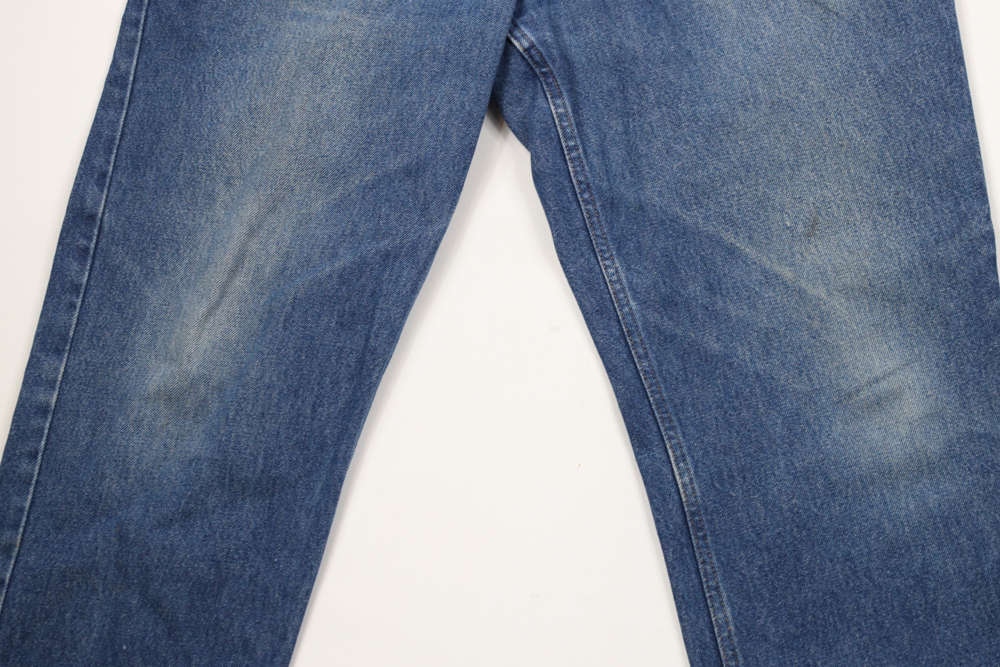 L.L. Bean × Vintage Vintage 90s LL Bean Wide Leg Relaxed Fit Denim Jeans Blue Size US 37 - 3 Thumbnail