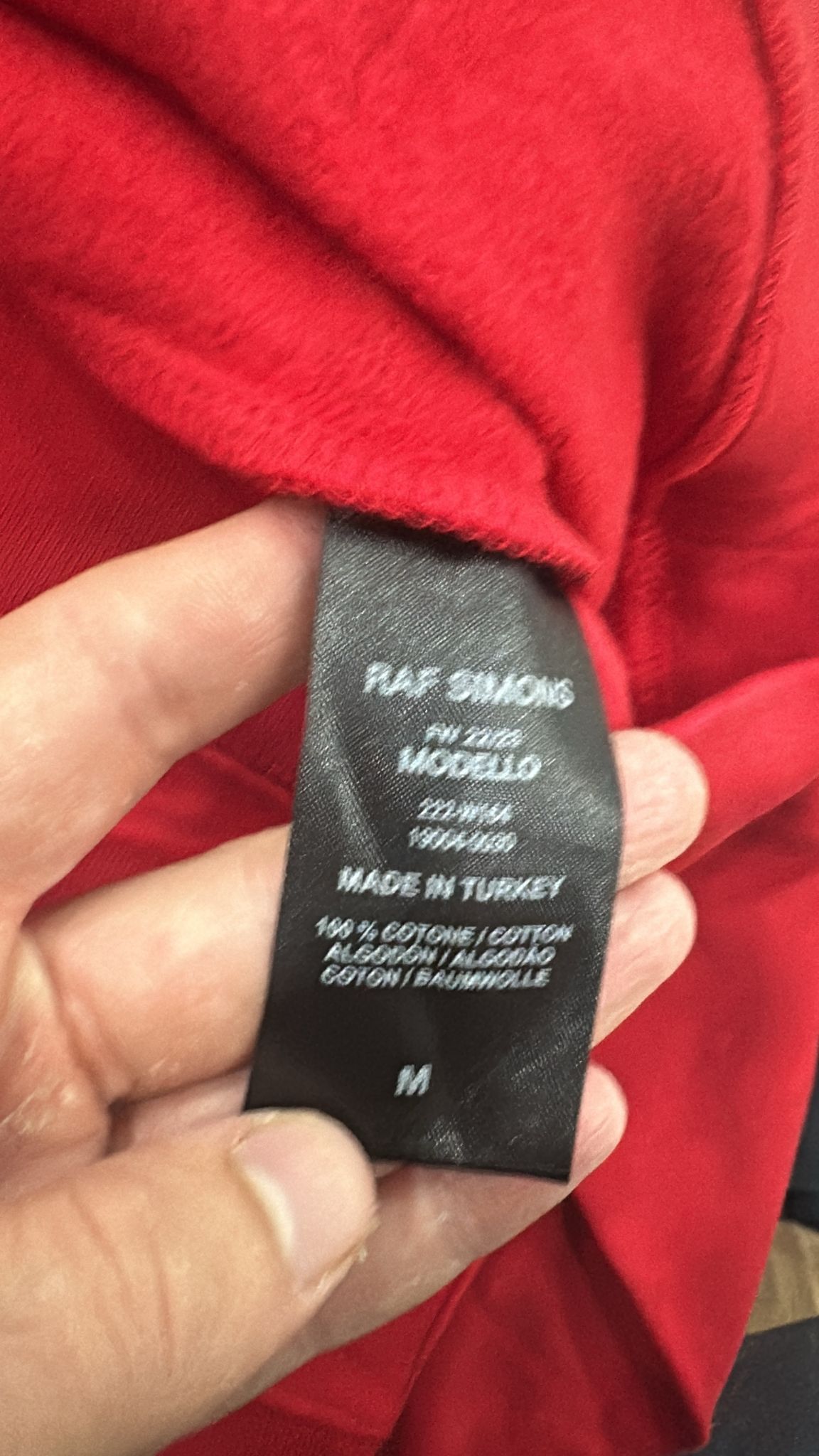 Raf Simons CC000021 Knot Hoodie in Red Rare Size US M / EU 48-50 / 2 - 8 Thumbnail