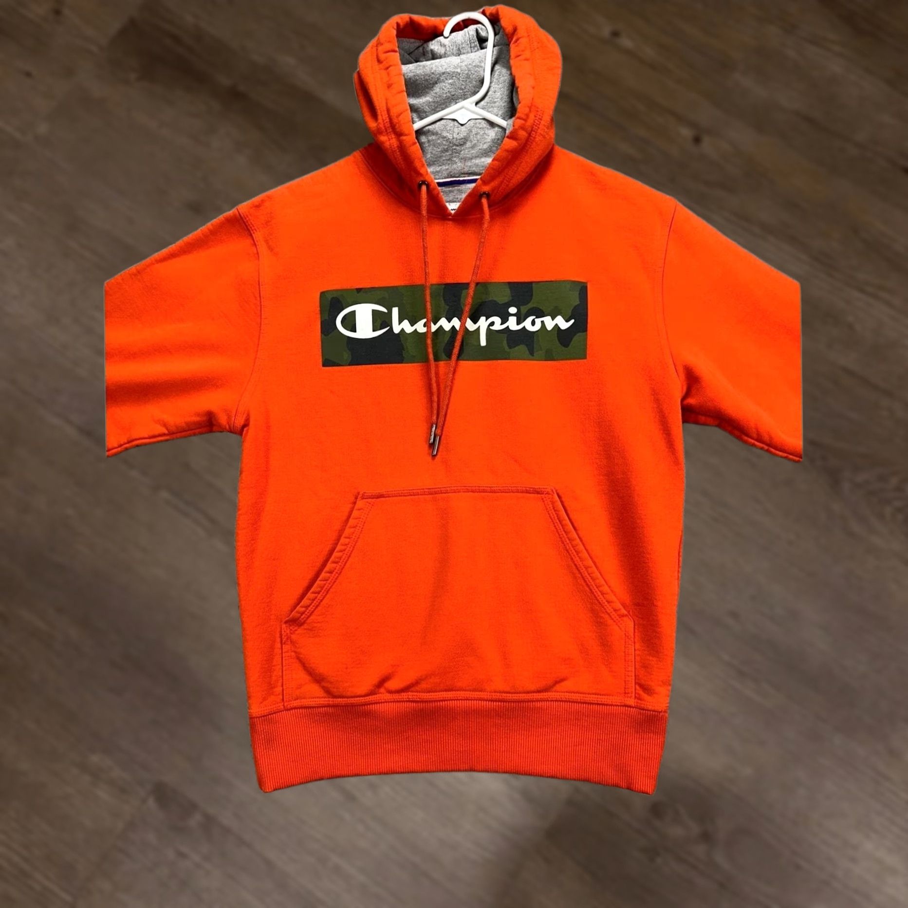 Champion Champion Hoodie Sweatshirt Adult Small Orange Graphic Camo Print Pullover Mens Size US S / EU 44-46 / 1 - 1 Thumbnail