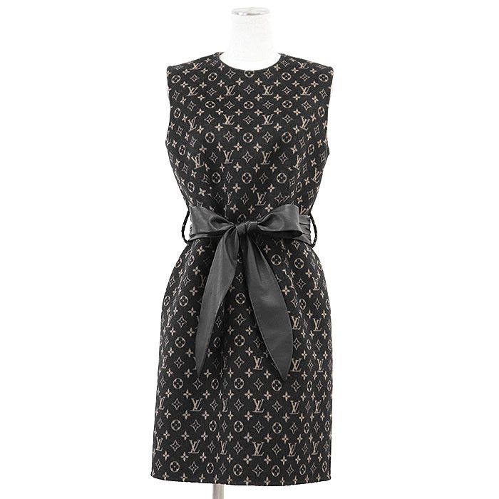 Louis Vuitton Louis Vuitton Louis Vuitton Monogram Wool Silk Dress Others Dresses DUTY FREE for USA Size ONE SIZE - 1 Thumbnail