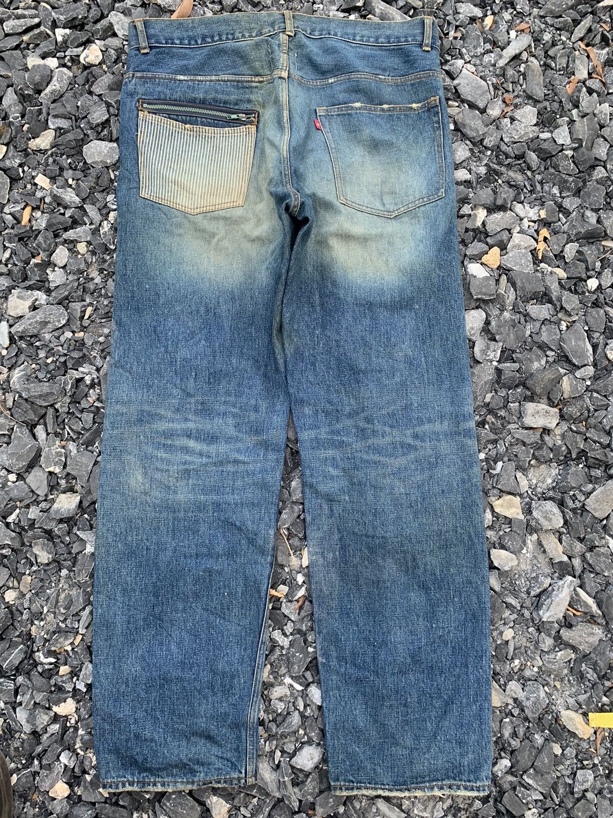 Kapital RARE💥BRAITONE SELVEDGE JAPANESE DISTRESSED DENIM Size US 39 - 4 Thumbnail
