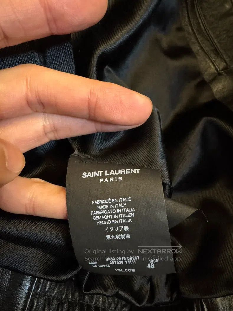 Saint Laurent Paris Saint Laurent Paris Snake Leather Jacket Leather Jacket Mo Size US M / EU 48-50 / 2 - 8 Thumbnail
