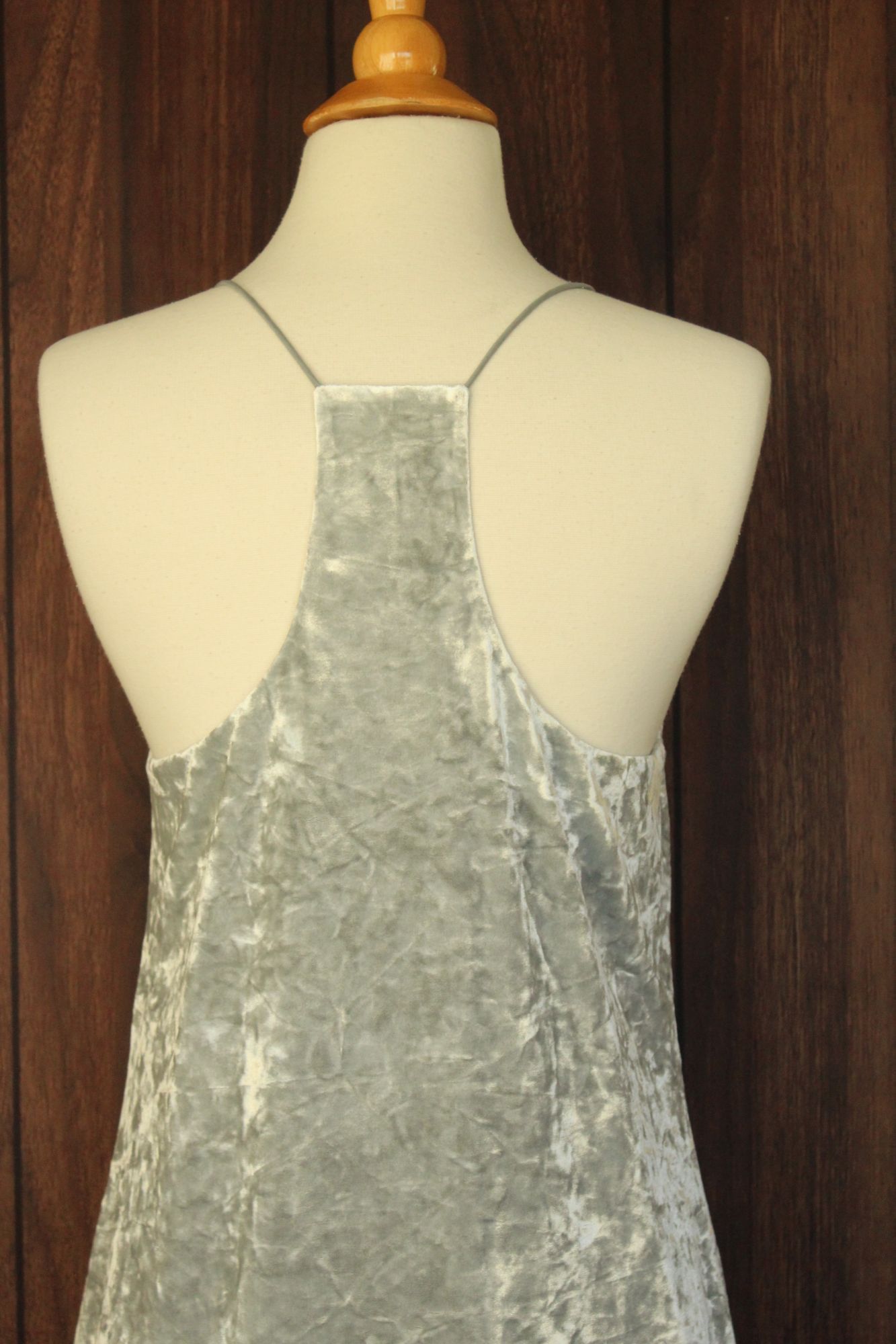 Other CeCe Dress, Silver Velvet Mini, Size 4, Racerback Size S / US 4 / IT 40 - 11 Thumbnail