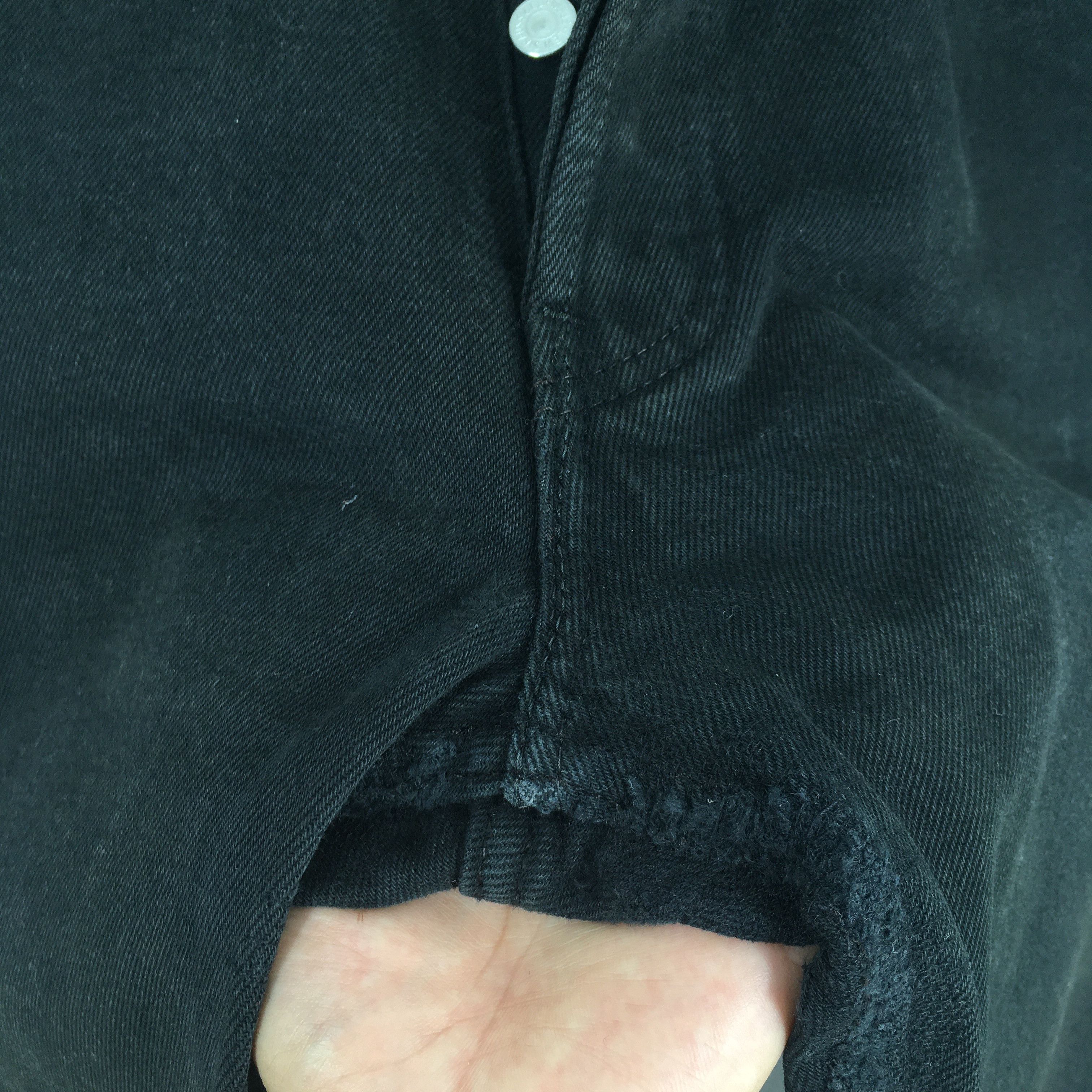 Levi's Size 30x29.5 Vintage 90s Levi's 501 Black Jeans S341 Size US 30 / EU 46 - 7 Thumbnail
