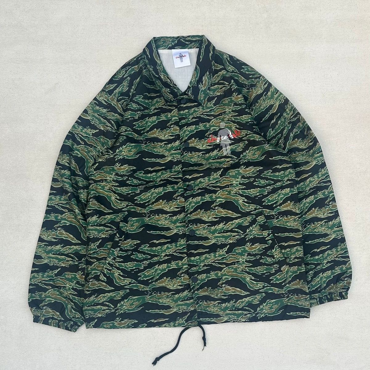 Chocolate × Girl Skateboards RARE 🔥 Girl Skate x Chocolate Skate Tiger Camo Coach Jacket Size US M / EU 48-50 / 2 - 3 Thumbnail