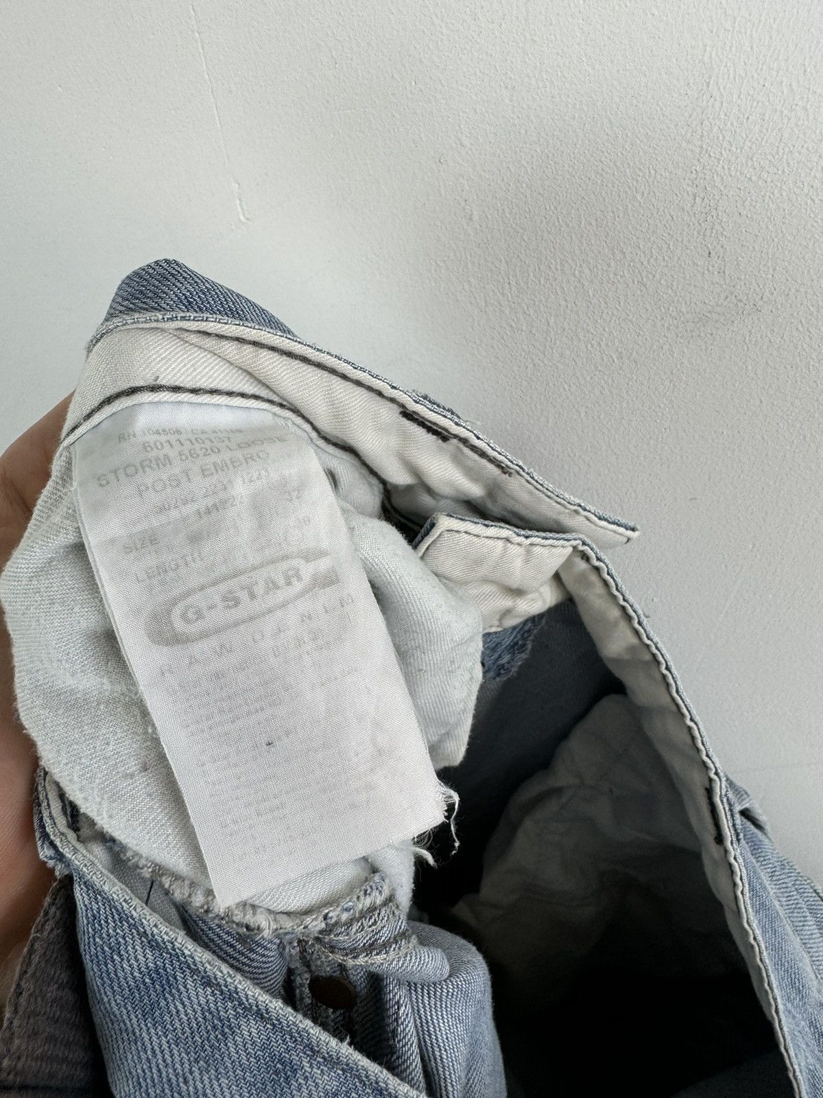 G-Star Vintage Rare G-Star Raw Faded Cargo Denim Jeans Y2K Style Size US 32 / EU 48 - 5 Thumbnail