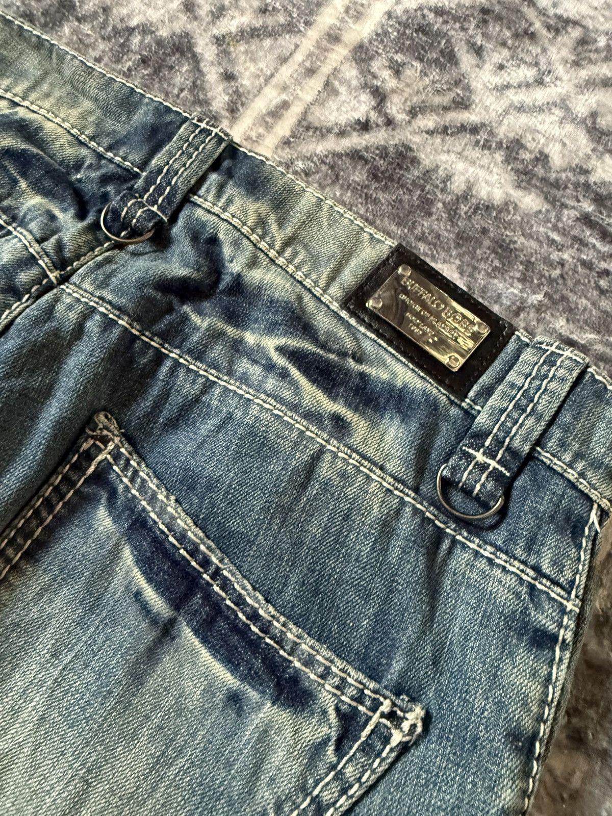GOSTAR DE FUGA Buffalo bobs japan heavy claw mark studded flared jeans Size US 32 / EU 48 - 20 Thumbnail