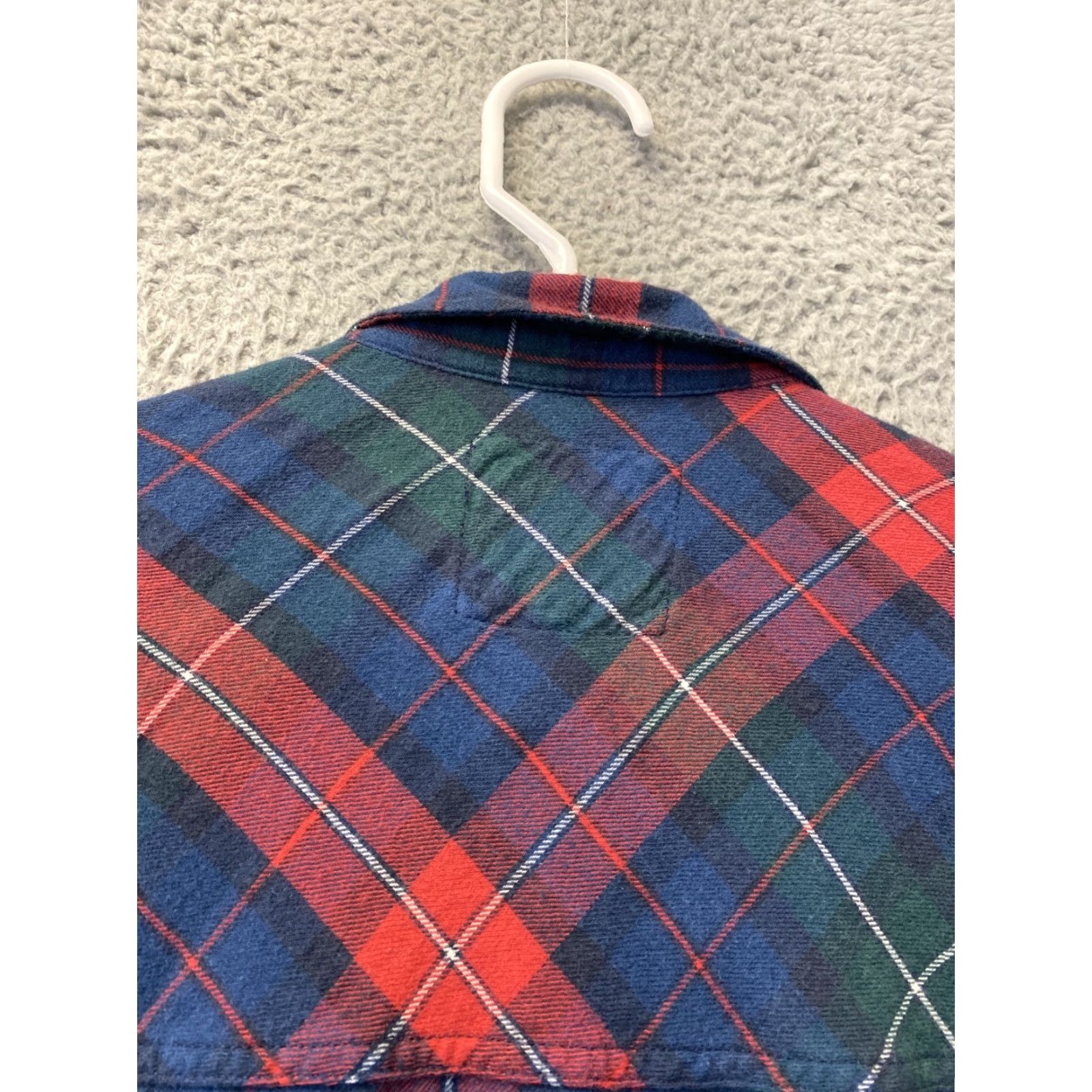 Abercrombie & Fitch Abercrombie & Fitch Button-Up Shirt Womens Size S Multicolor Plaid Long Sleeve Casual Cotton Flannel with Pockets Size S / US 4 / IT 40 - 7 Thumbnail