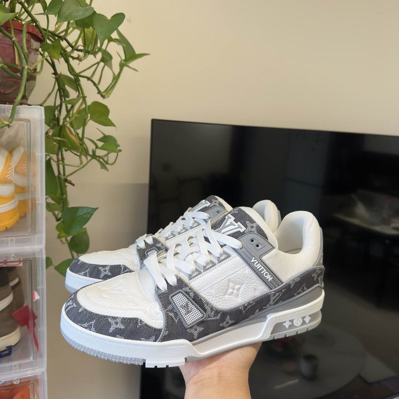 Louis Vuitton Louis Vuitton Trainer Low-top Sneakers in Gray-White -2508 Size US 8.5 / EU 41-42 - 9 Thumbnail