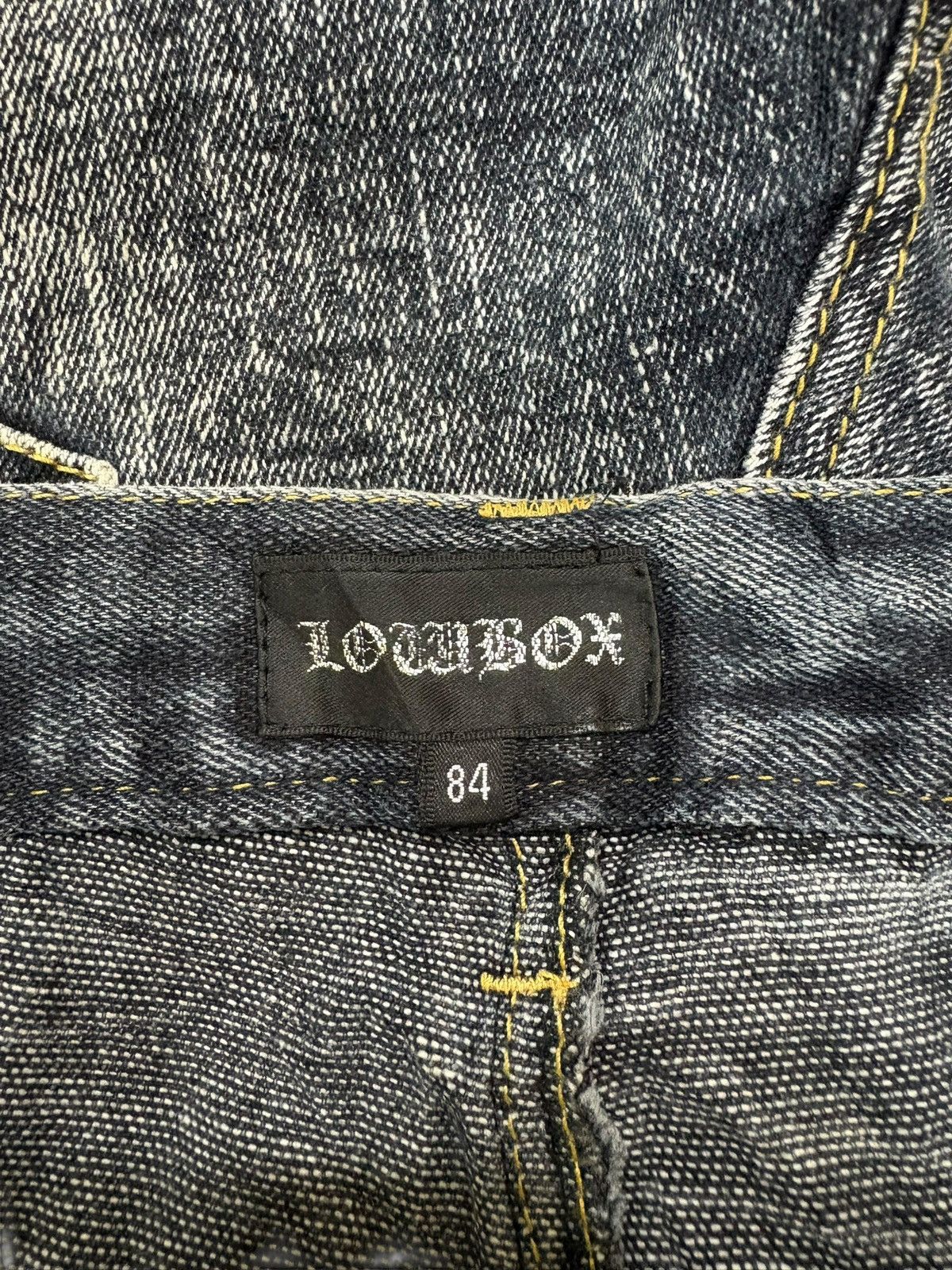 LOWBOX Vintage Japanese Lowbox Painted Distress Jeans Shorts Jorts Size US 32 / EU 48 - 9 Thumbnail