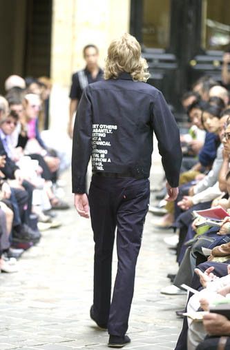 Junya Watanabe Junya Watanabe - S/S 02 - Poem Side-Print Trousers Size US 30 / EU 46 - 2 Thumbnail