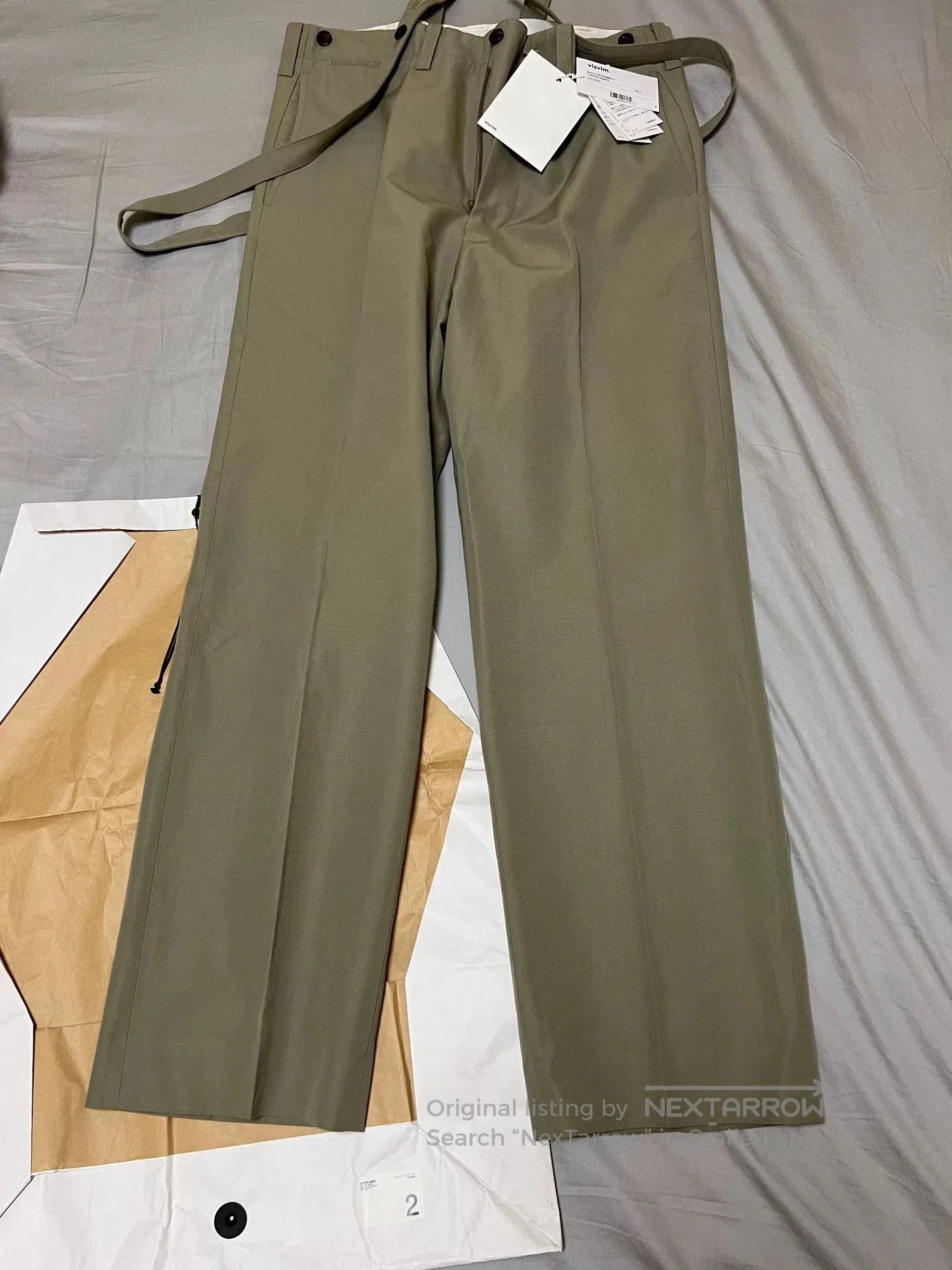Visvim Visvim 24SS Tupper Khaki Suspender Pants. Size US 26 / EU 42 - 3 Thumbnail