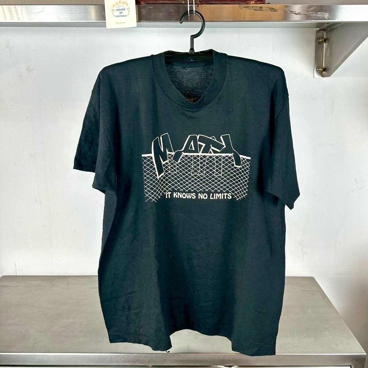 Vintage Vintage 90s Math It Knows No Limit Typography XL T-shirt Size US XL / EU 56 / 4 - 1 Thumbnail